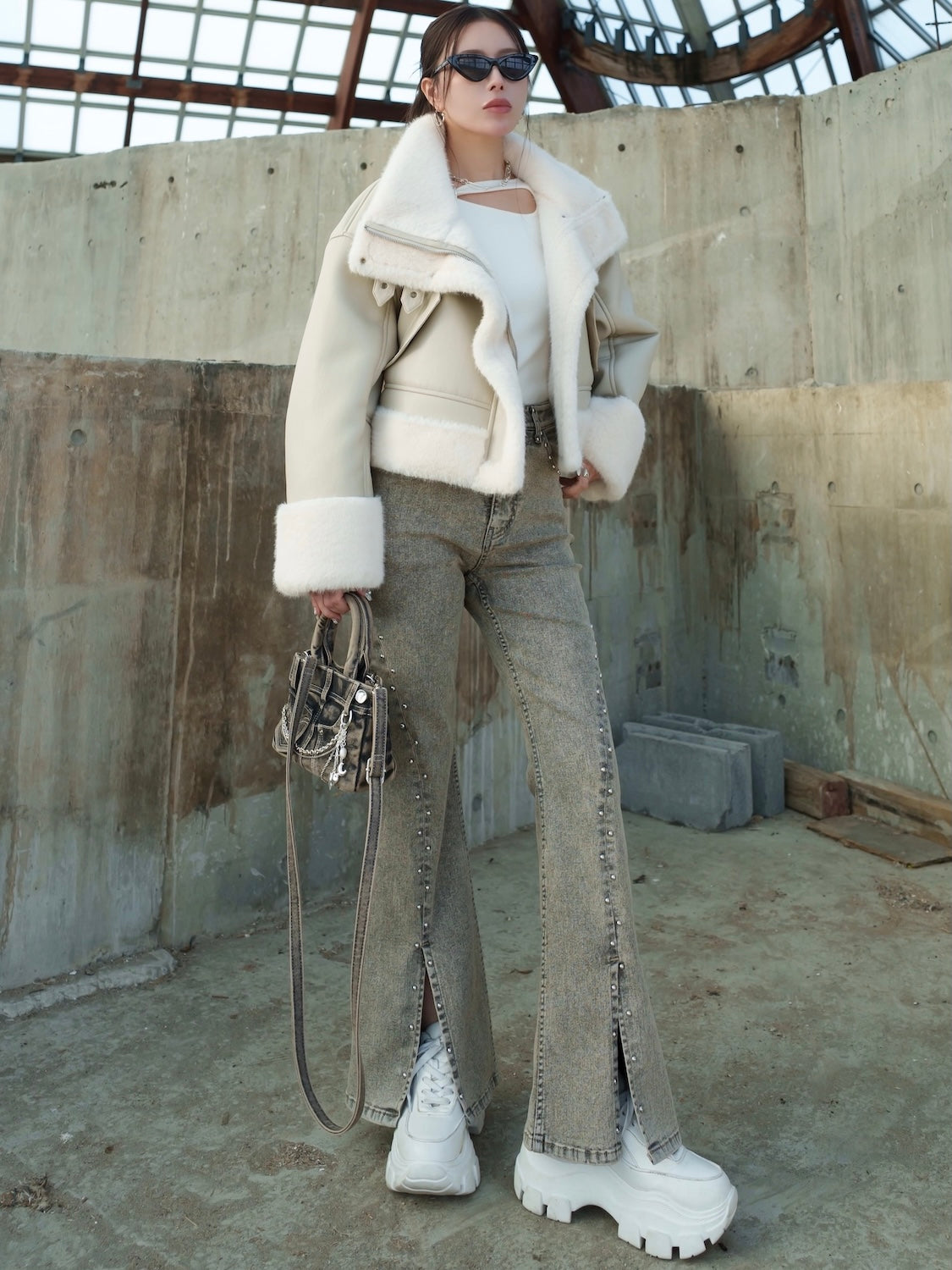 MODEL：159cm<br>着用サイズ：0