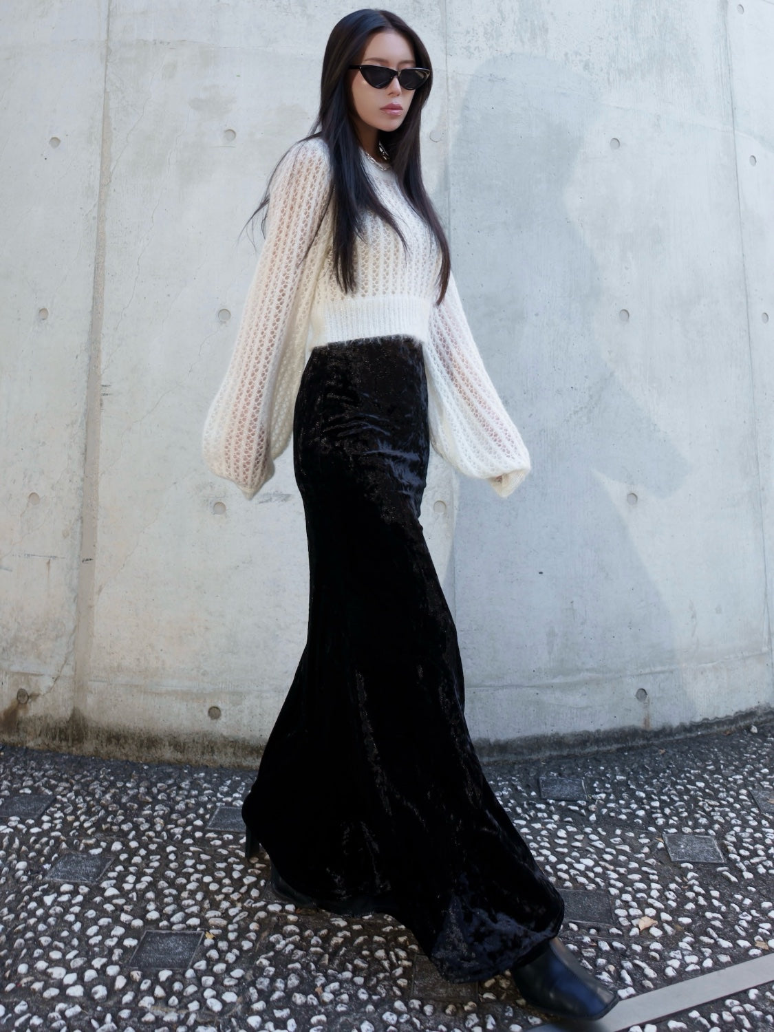 グラムリップスCROPPED ラメ KNIT トップス♪ Cropped ラメ KNIT トップス