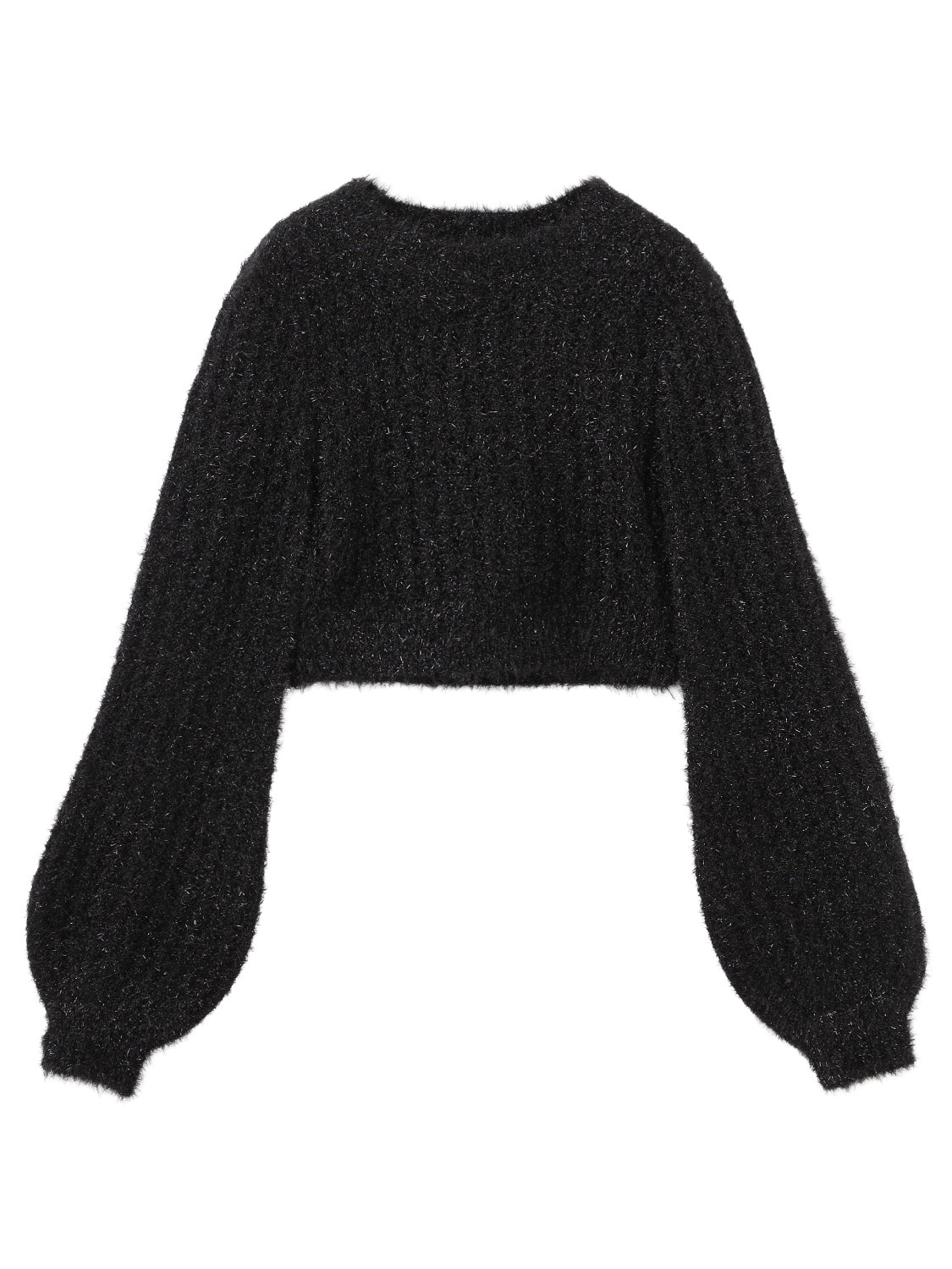 Cropped ラメ KNIT トップス