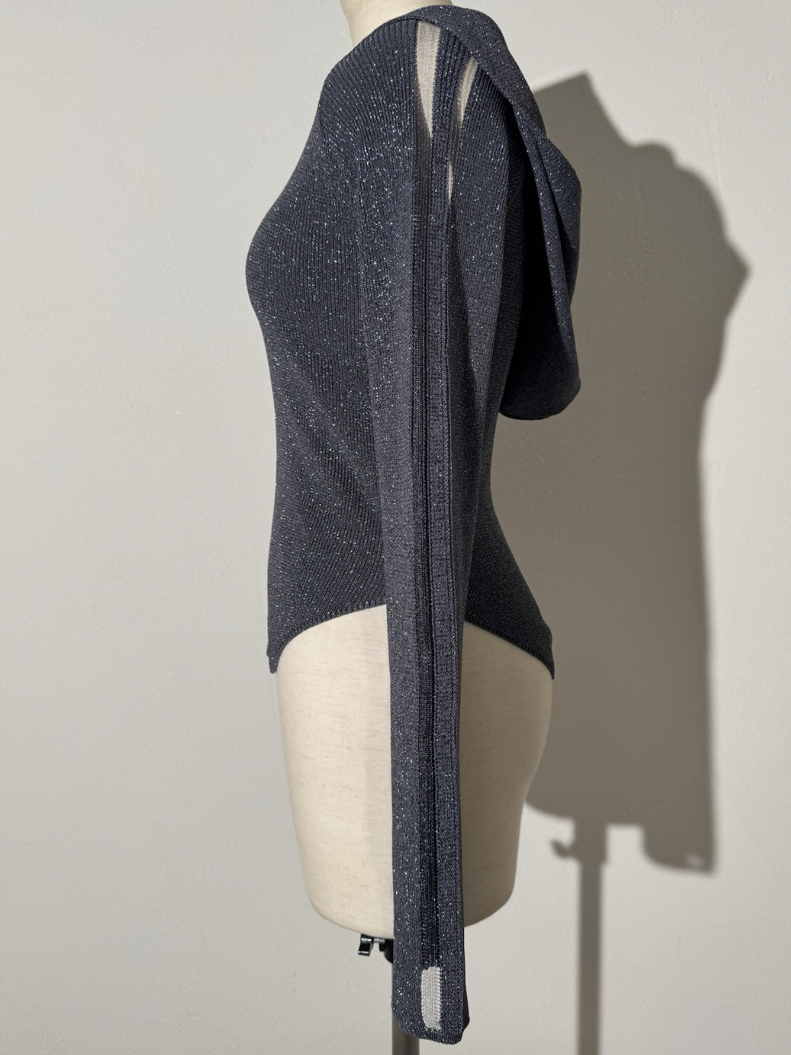 シアーライン Half ジップフーディー KNIT