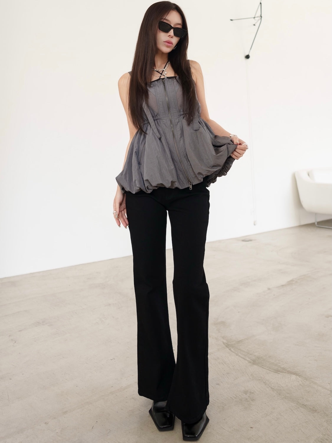 Wide Denim Pants