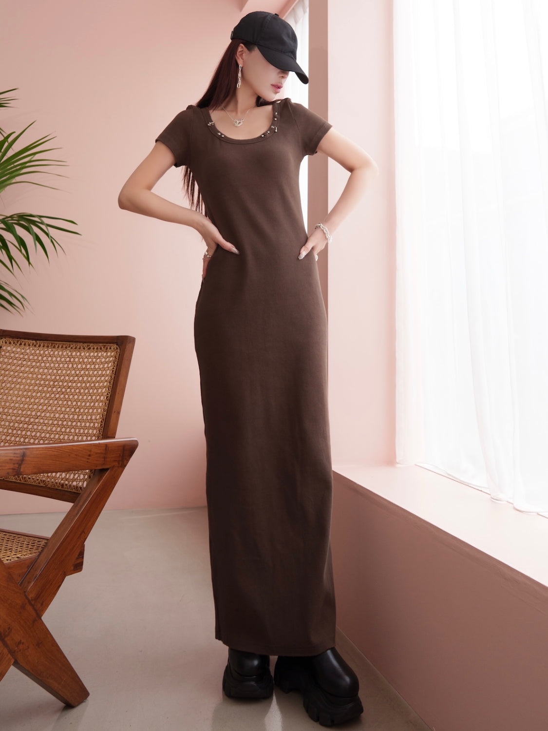 Multi ピアス ピグメント Rib ワンピース