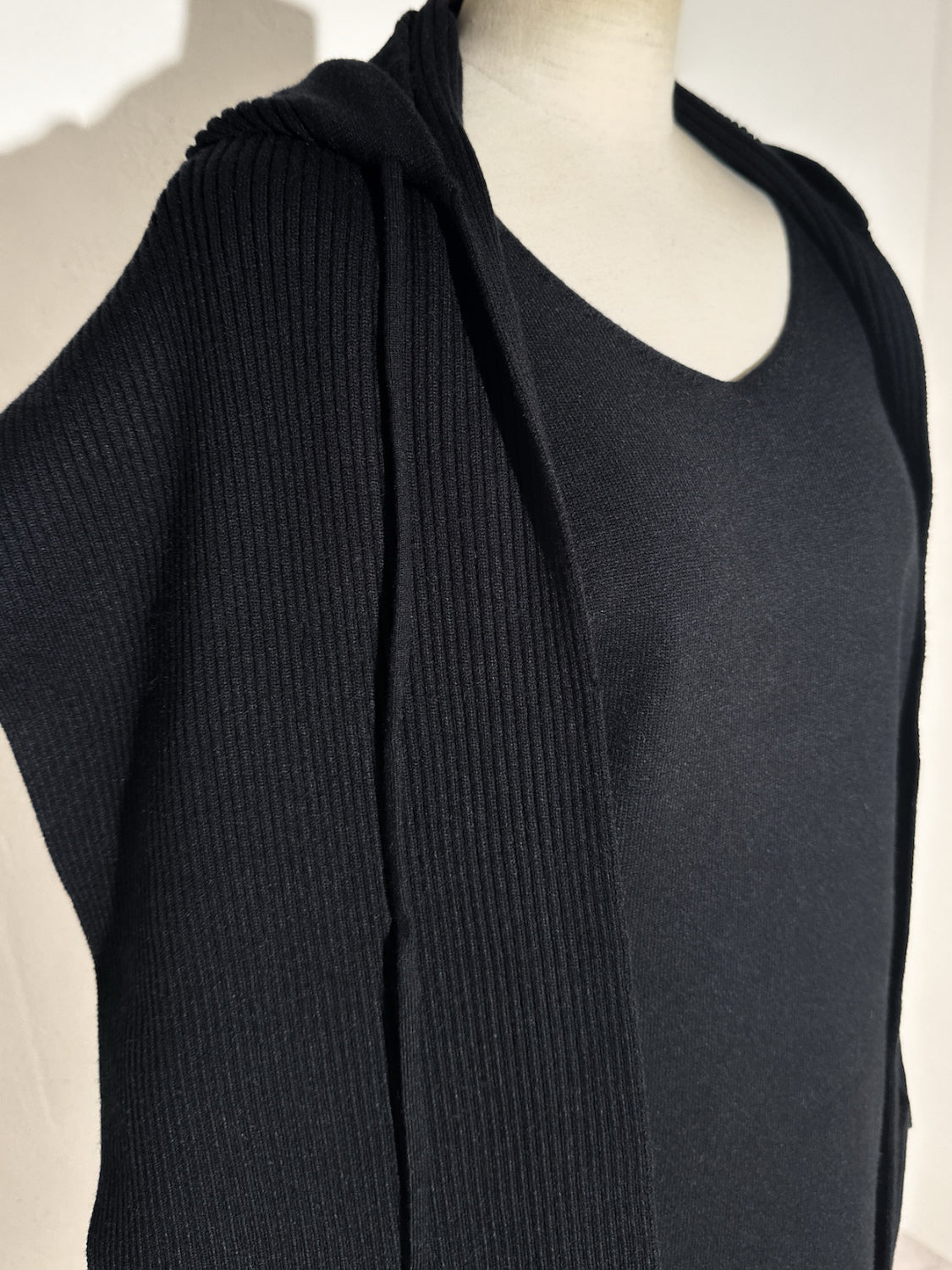 3ピース フーディー ポンチョ KNIT セットアップ