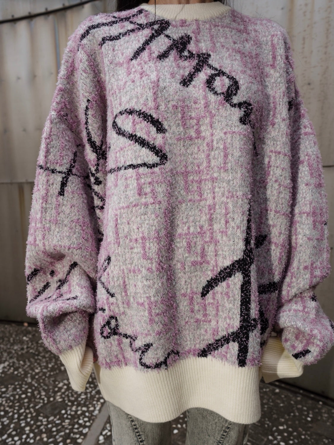 ツイードライク グラフィティ KNIT プルオーバー