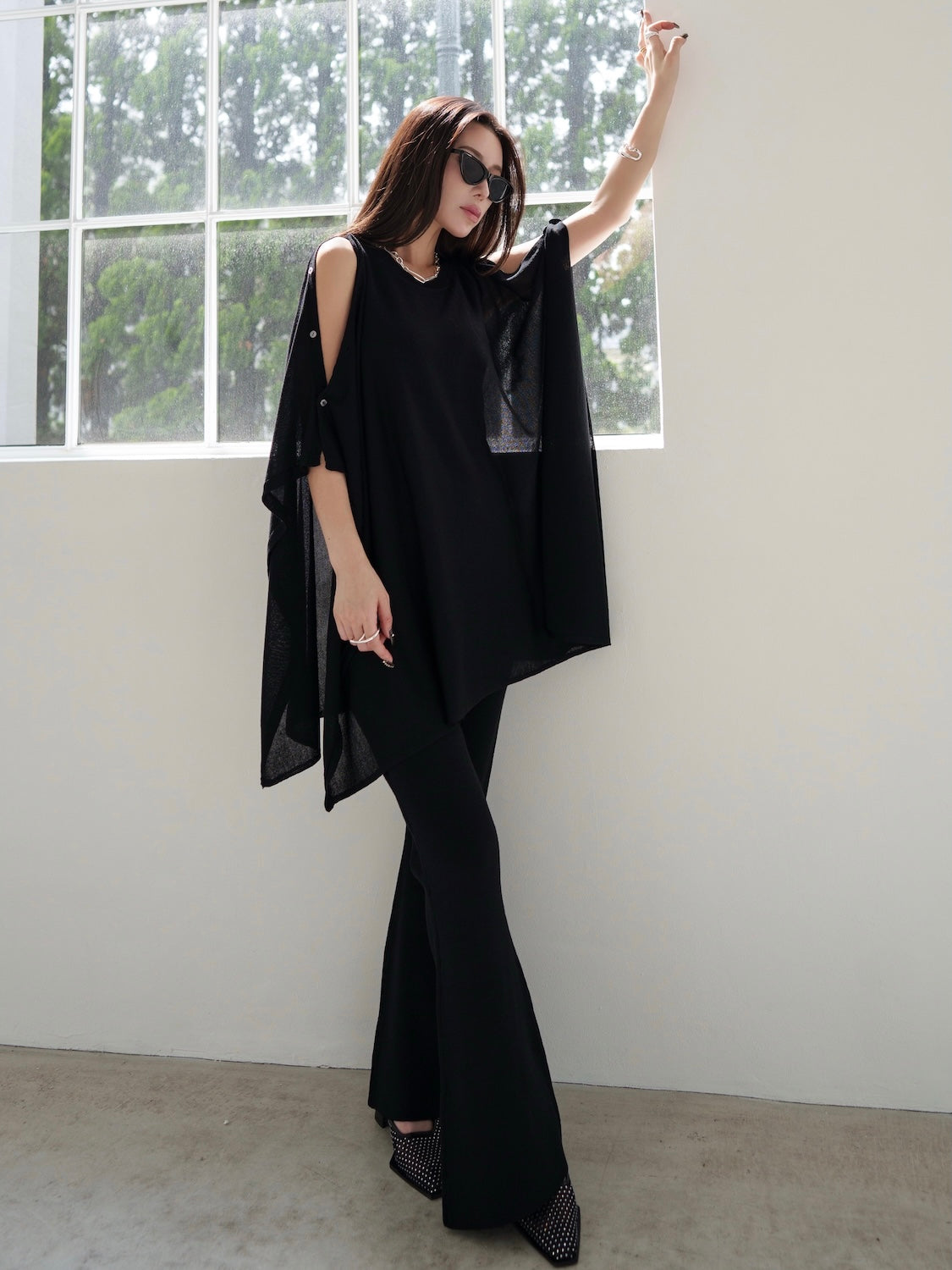 MODEL：159cm<br>COLOR：ブラック