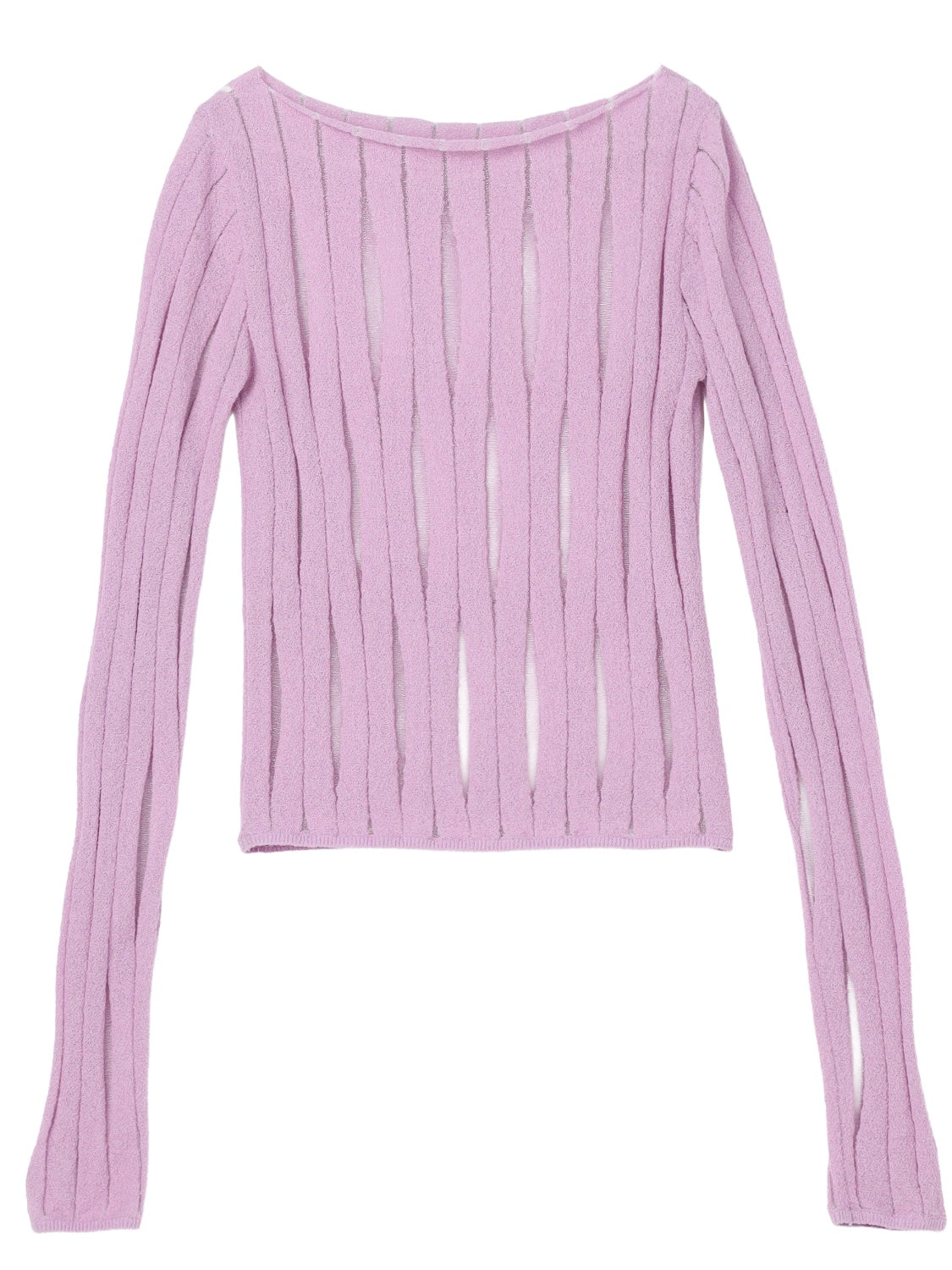 NUANCE ウェーブ シアーKNIT トップス