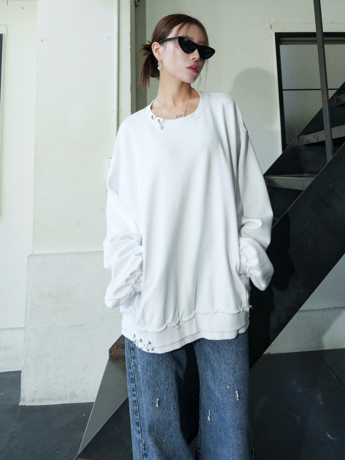 [UNISEX] Washed パヴェドロップ プルオーバー