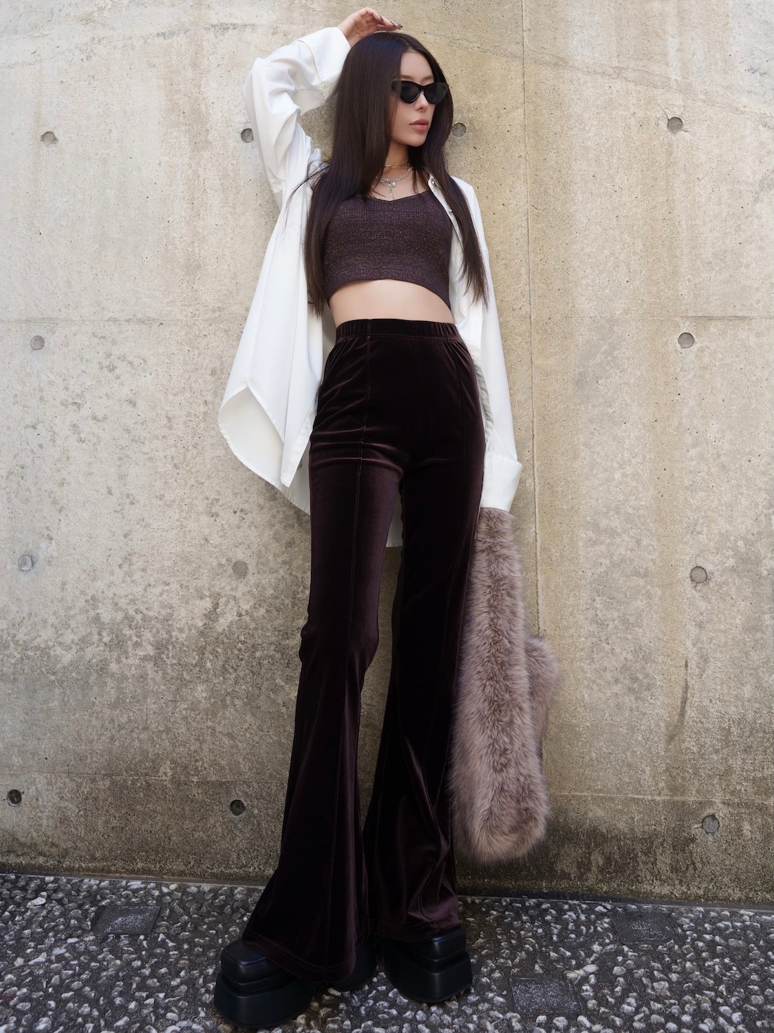 グラデーション Fur トートバッグ