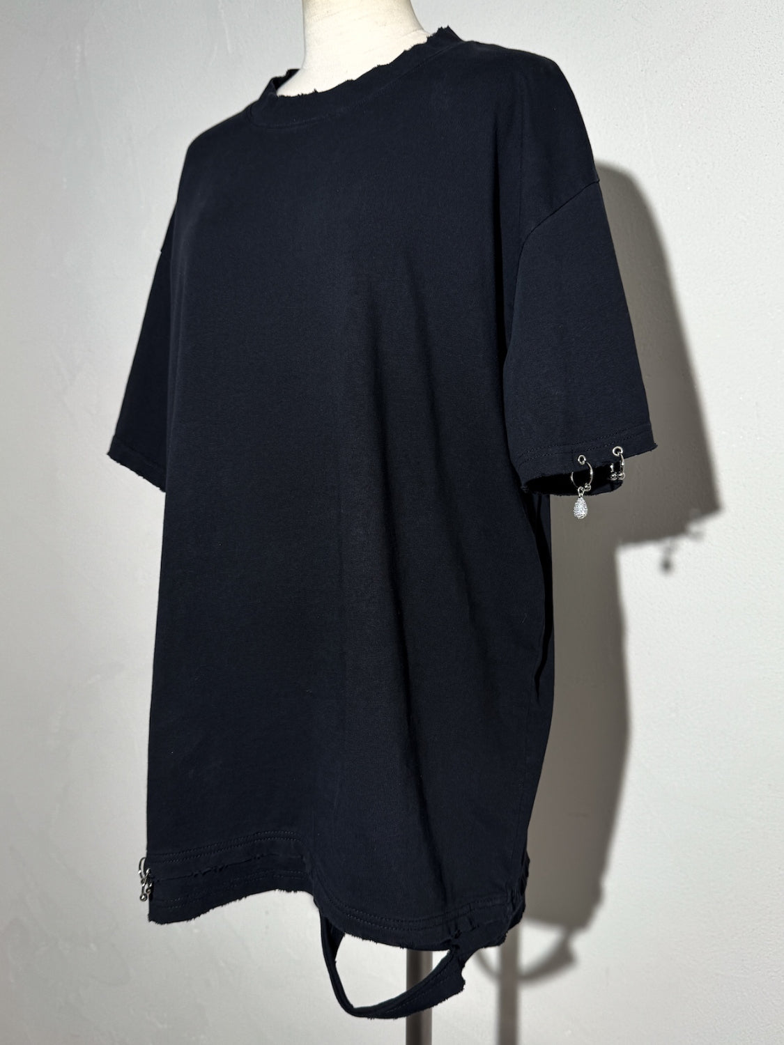 [UNISEX] Washed パヴェドロップ Over TEE