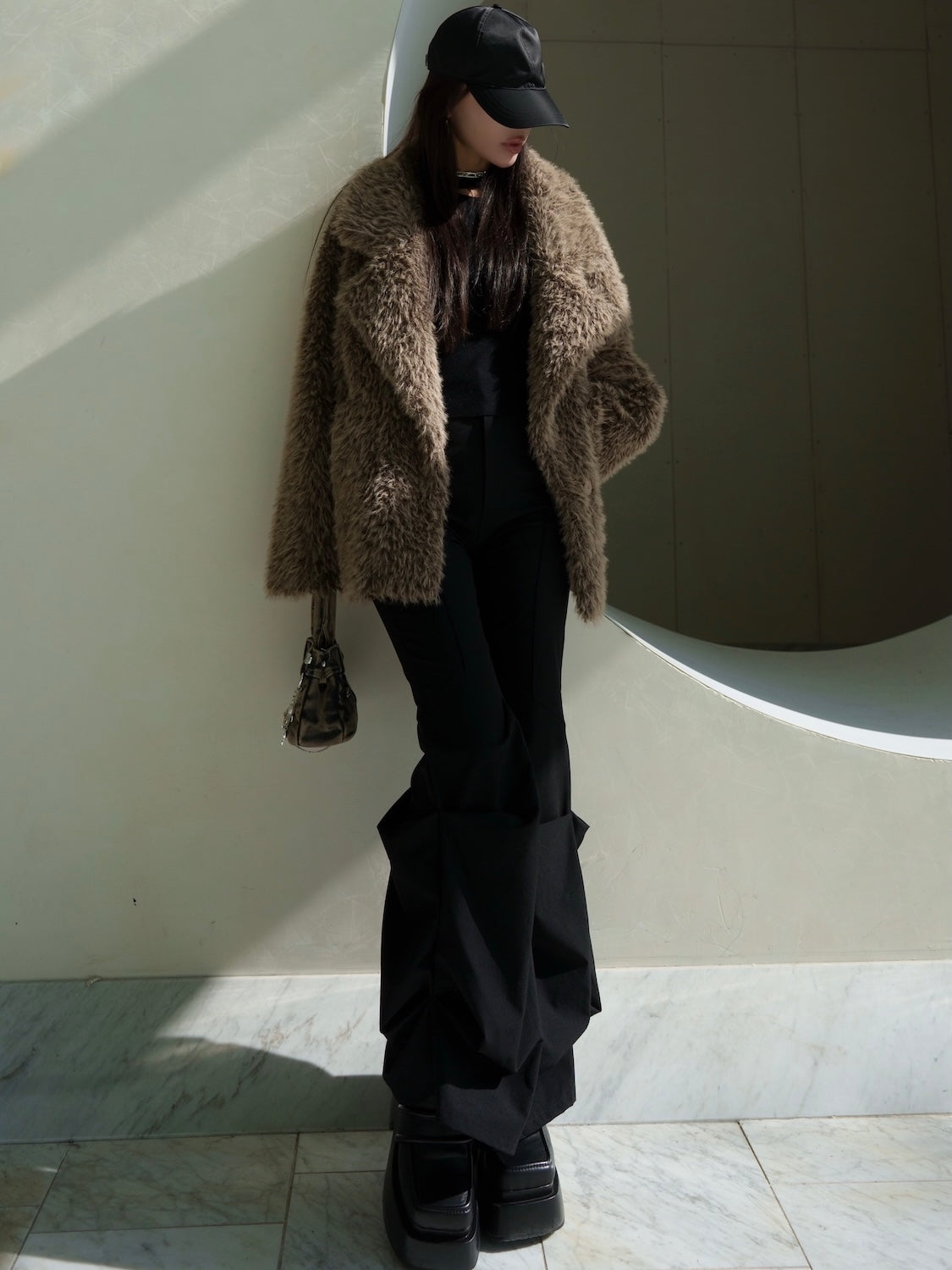 Suede ボンディング Fur コート