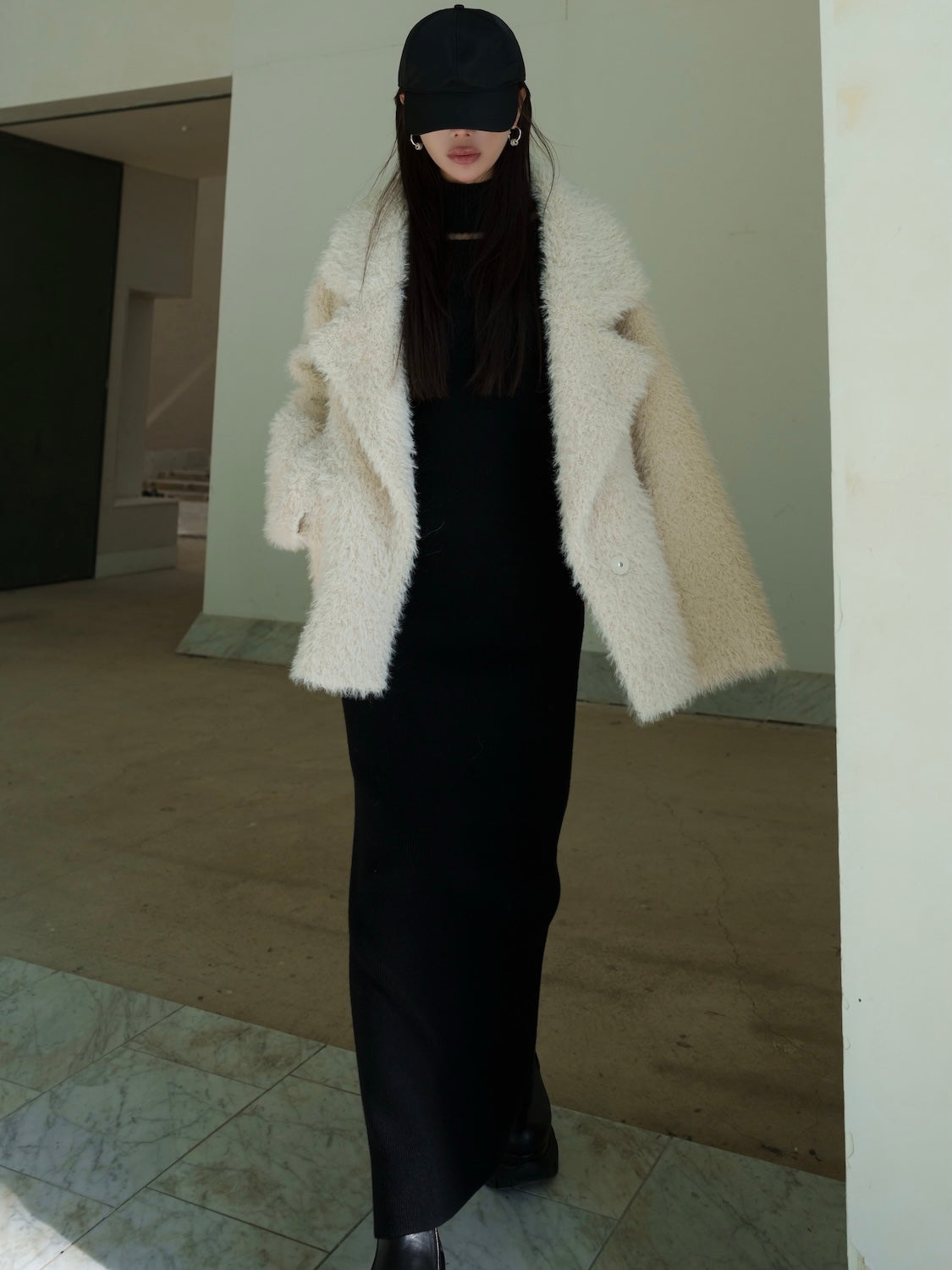 Suede ボンディング Fur コート