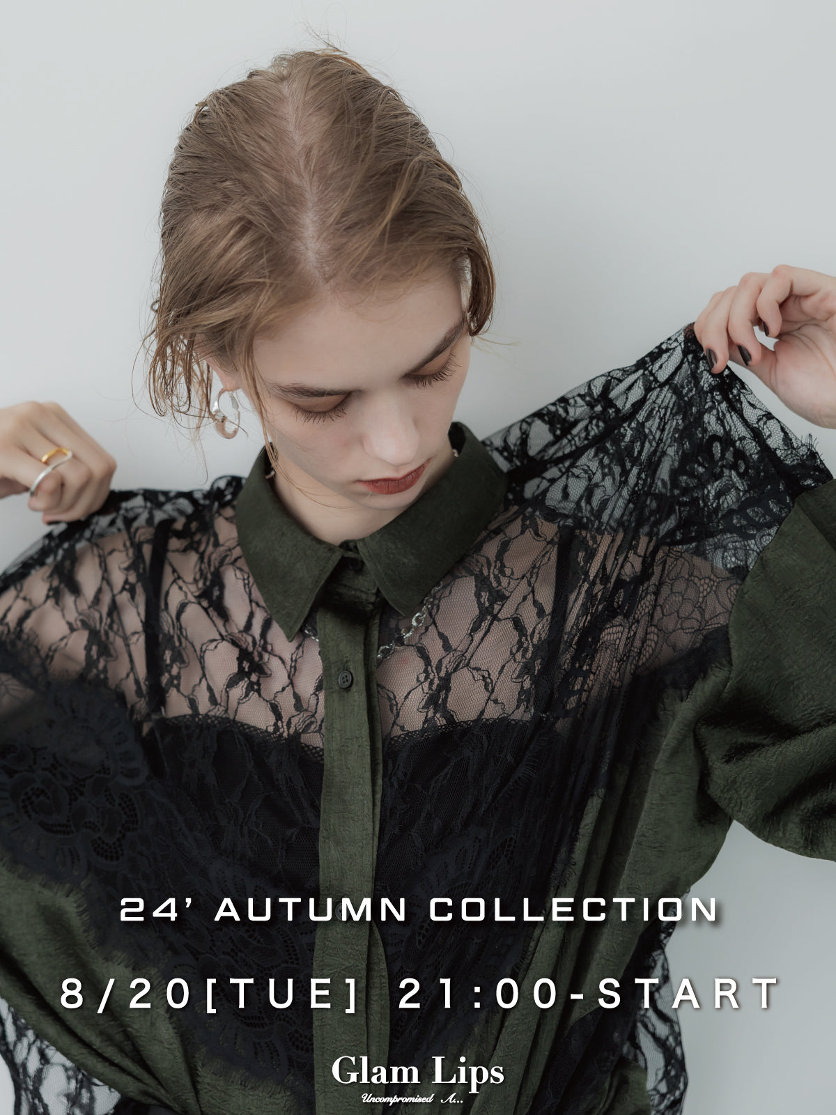 グラムリップスポンチョライクニットセットアップ