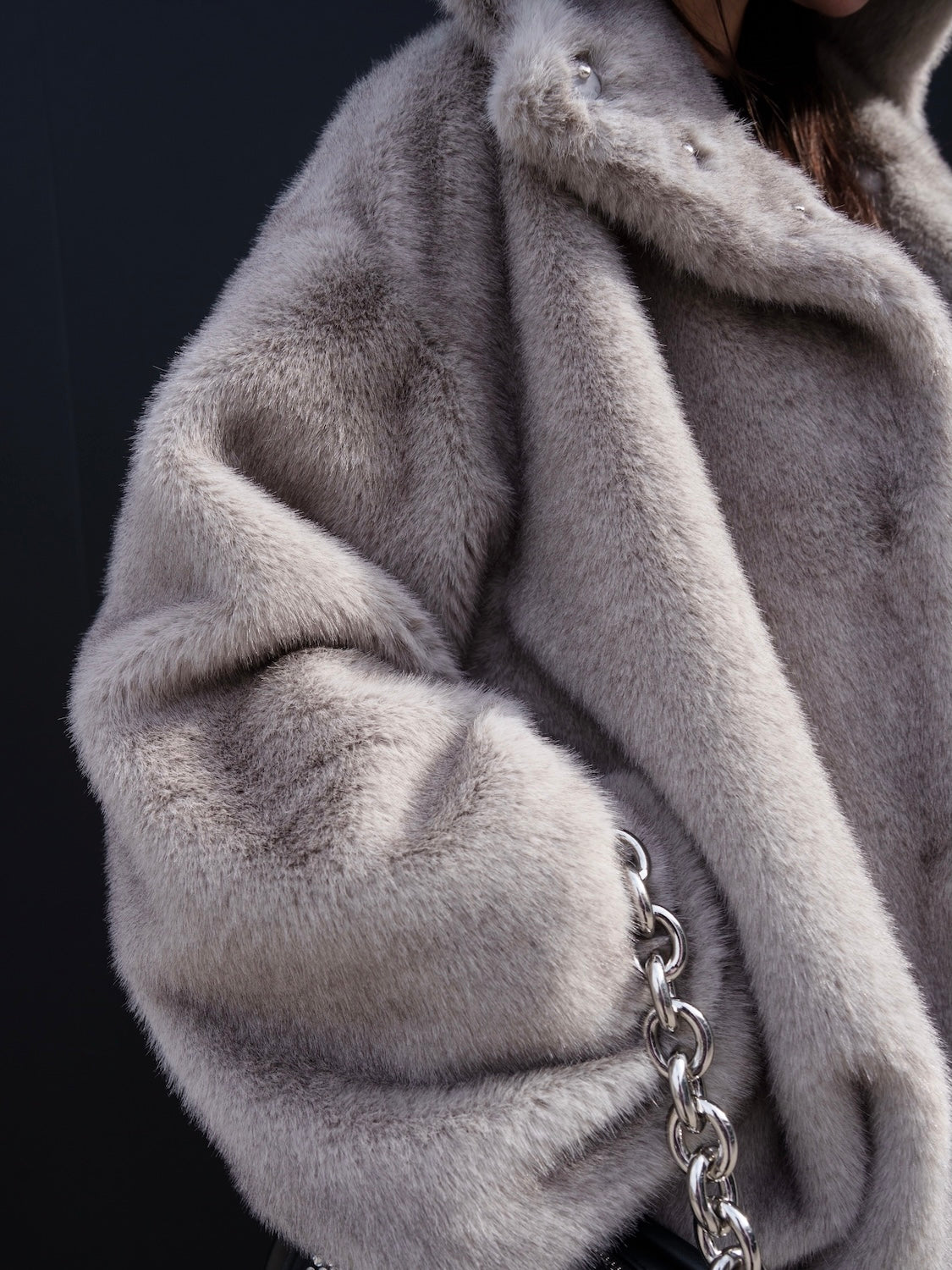 Fur フーディー ヘムタック ブルゾン