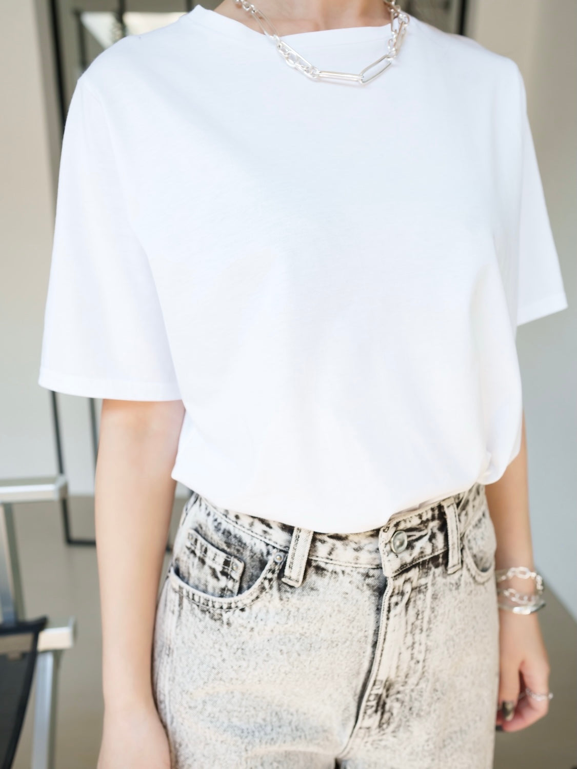 Embroidery ハート Tシャツ