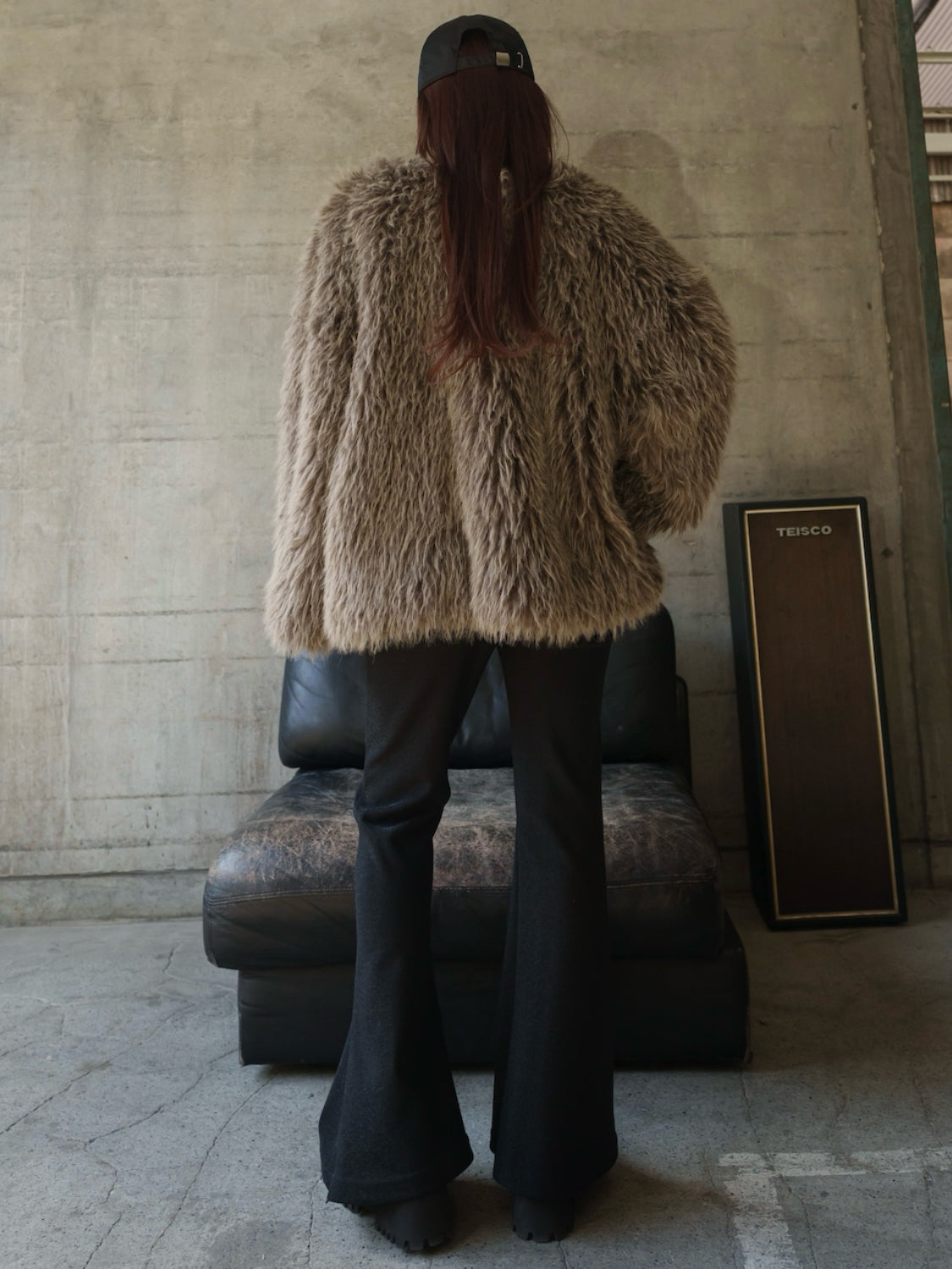 ノーカラー チベット Fur コート