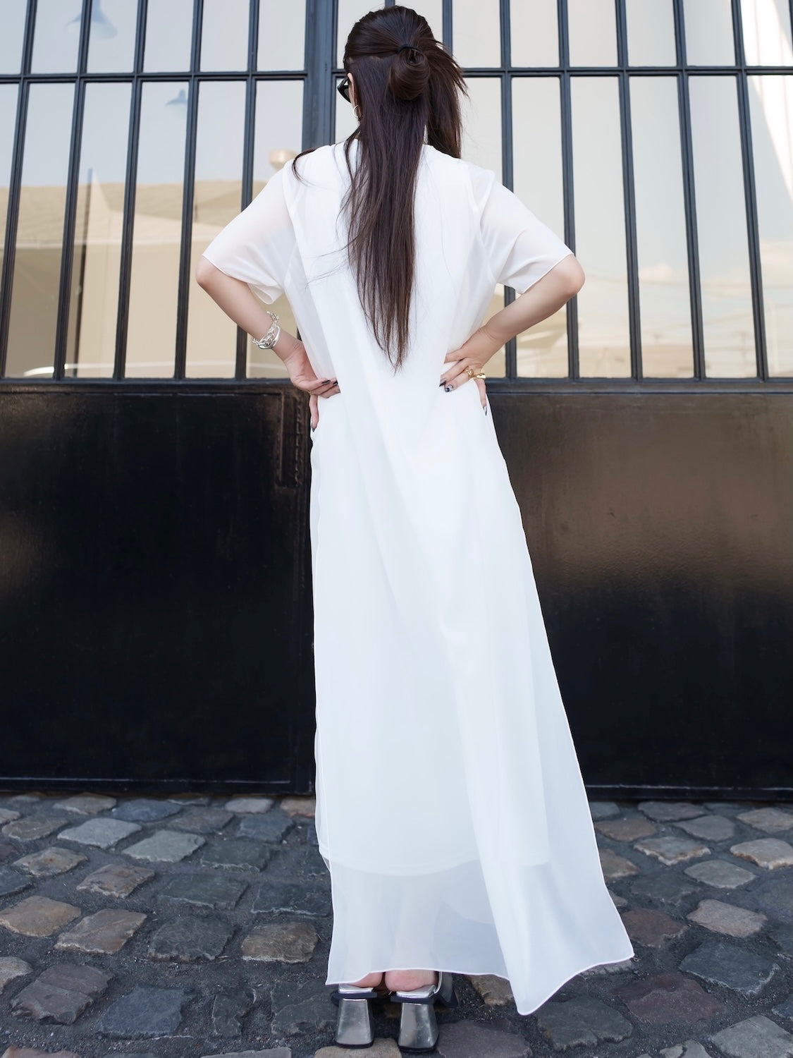 オフショルダー Sheer ワンピース