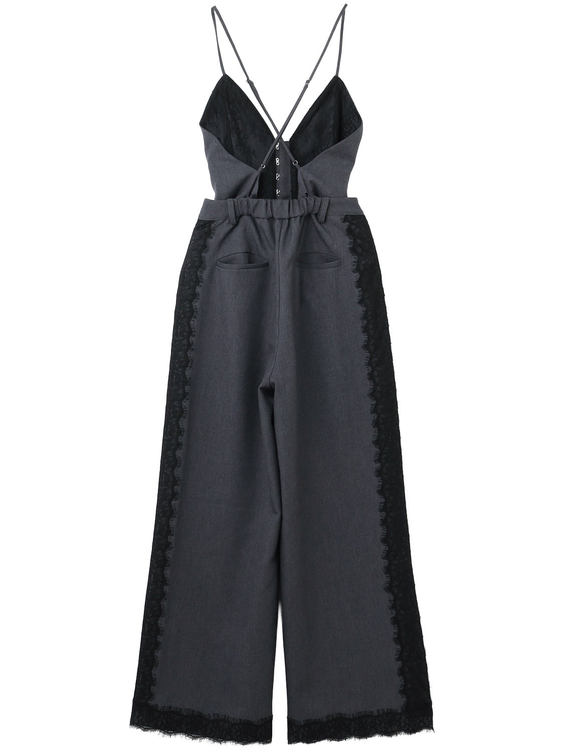 Multi-way レースコンビ ツイル サロペット