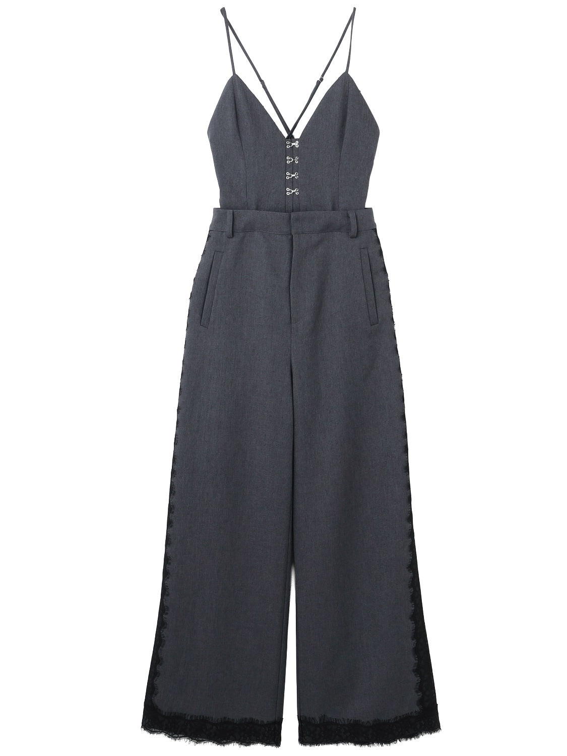 Multi-way レースコンビ ツイル サロペット