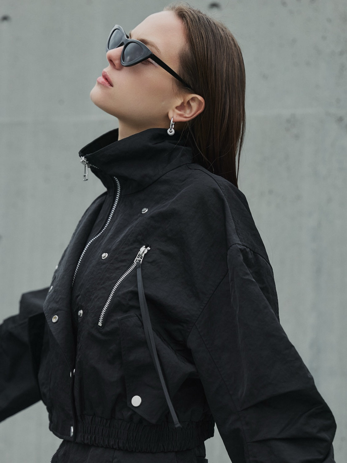 ミリタリー ライダースルック ブルゾン