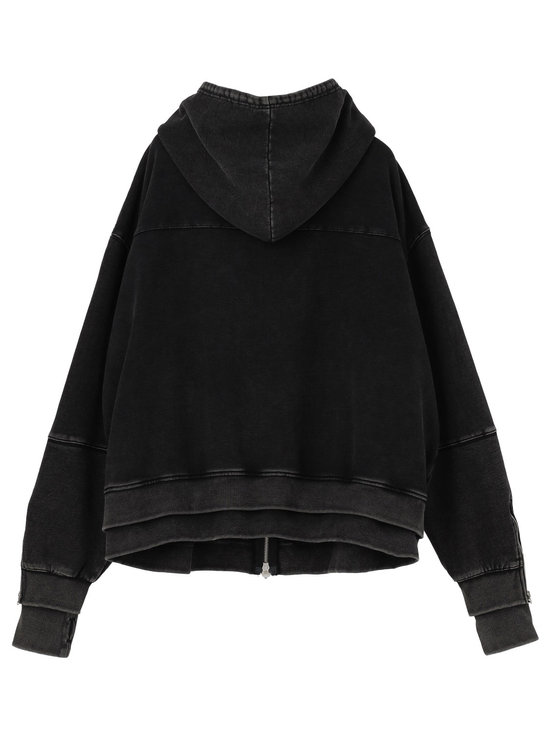 [UNISEX] ピグメント Multi Zip レイヤードフーディー