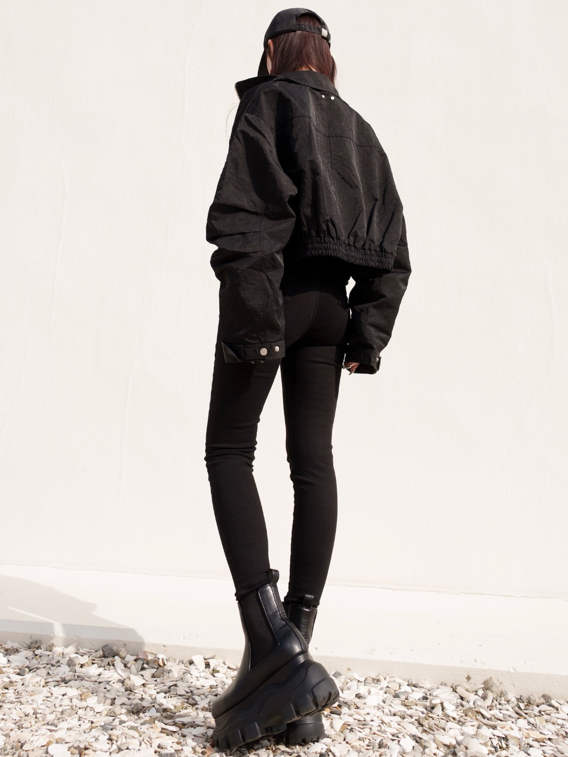 ミリタリー ライダースルック ブルゾン