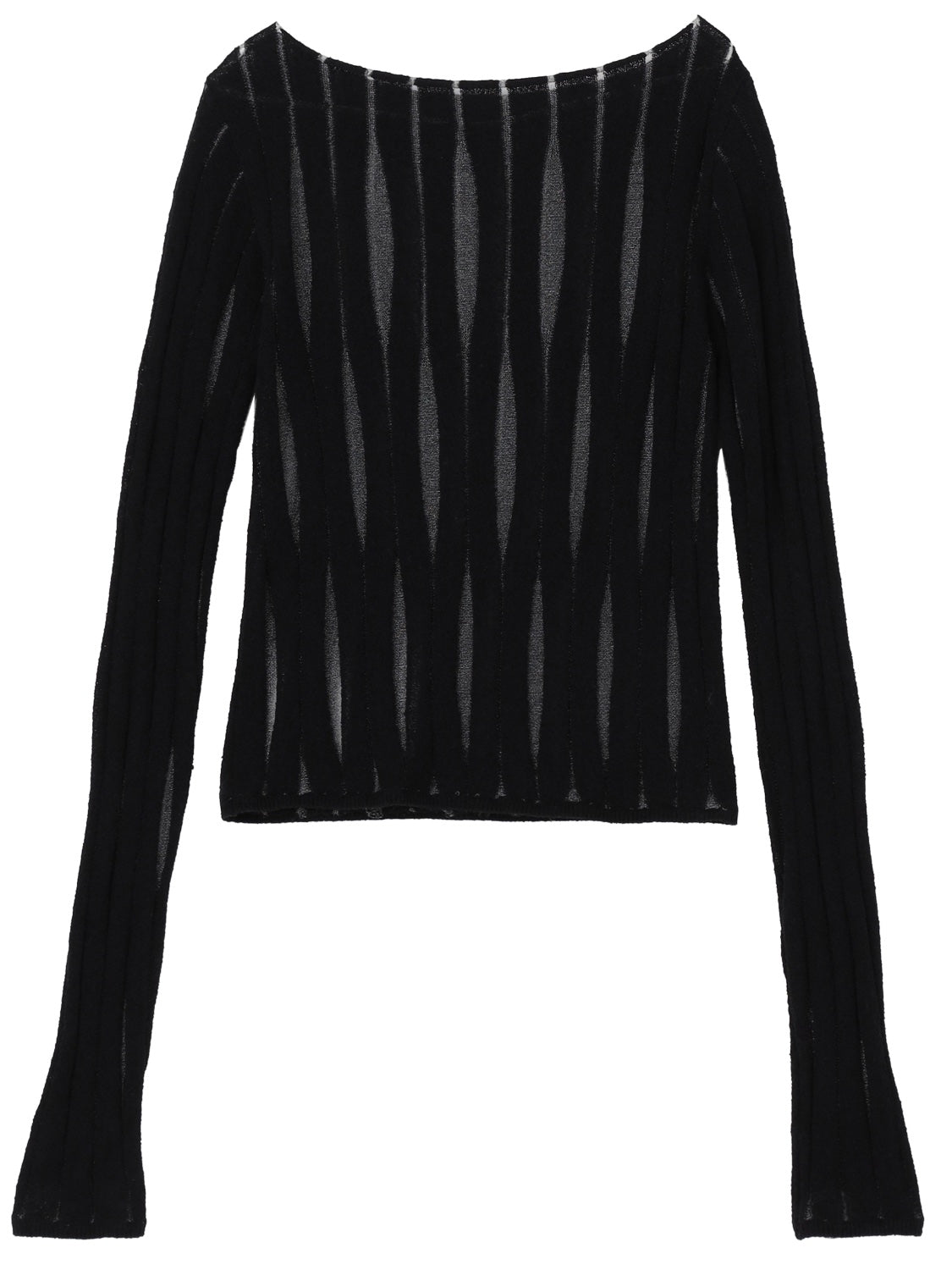 NUANCE ウェーブ シアーKNIT トップス