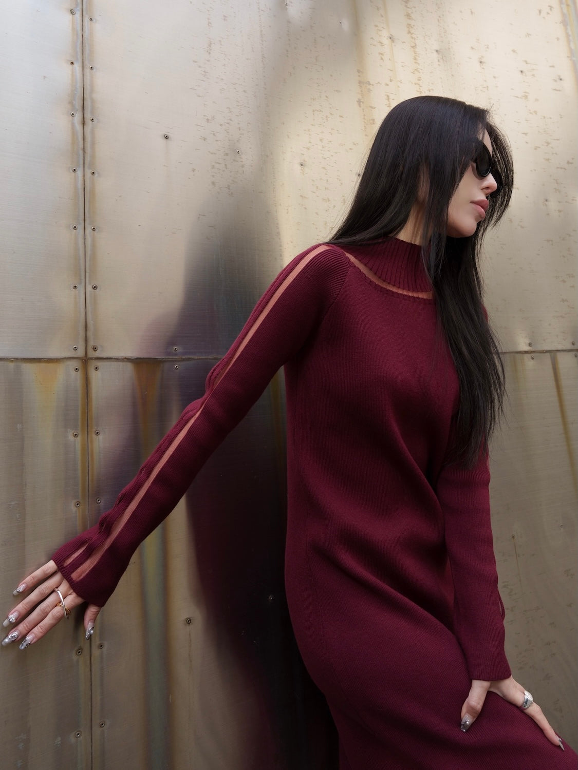 シアーライン KNIT ワンピース