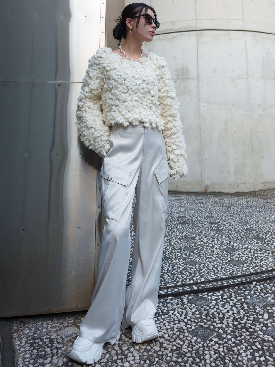 Wool Hand KNIT プルオーバー