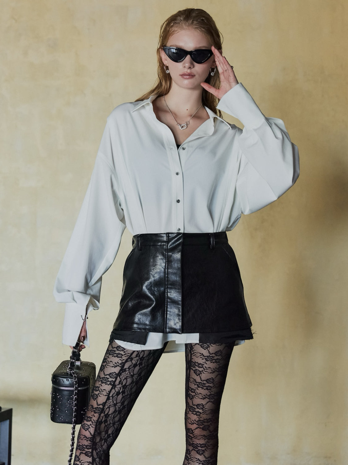 Mini & Long 2セット レザースカート