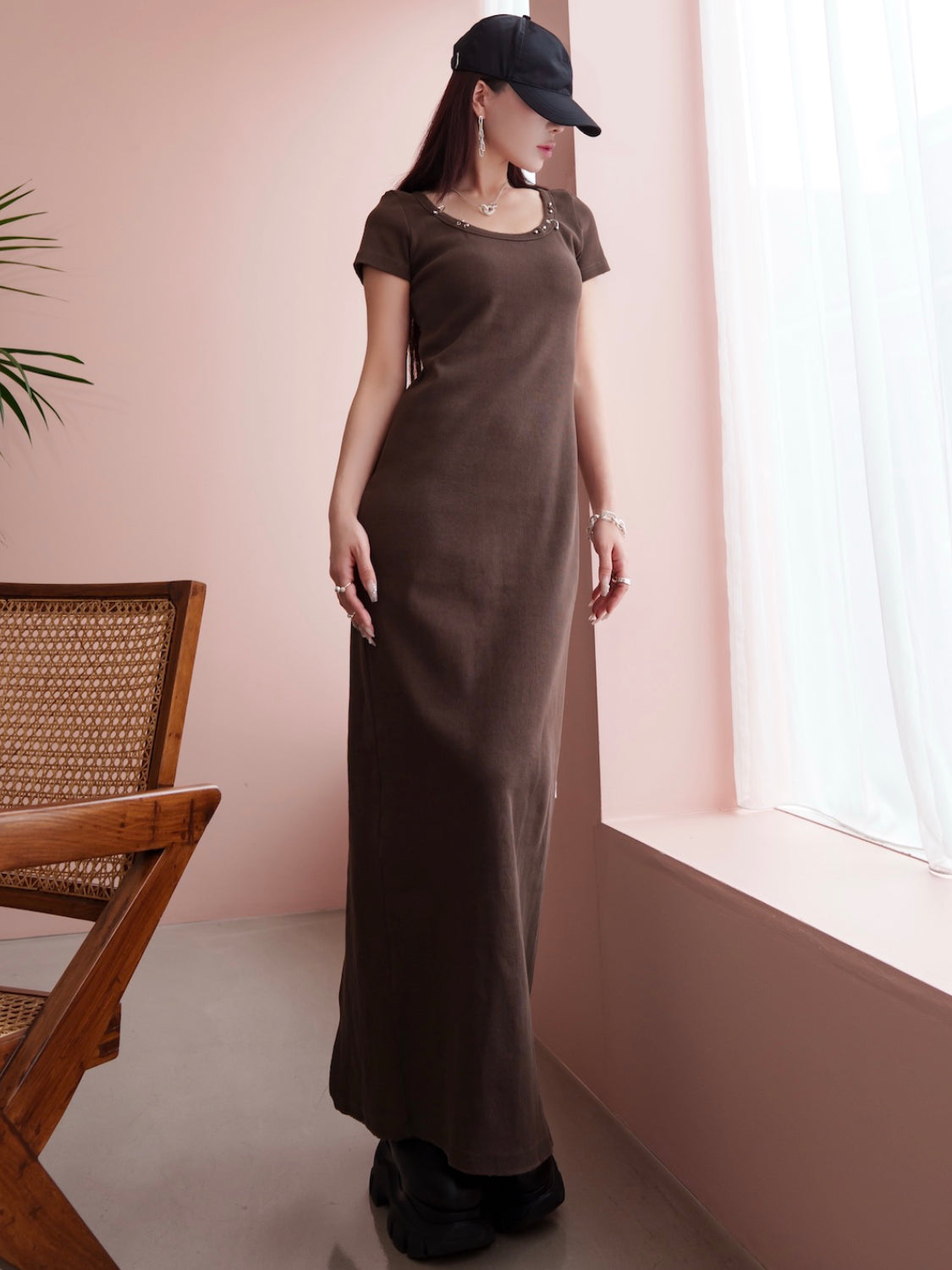 Multi ピアス ピグメント Rib ワンピース