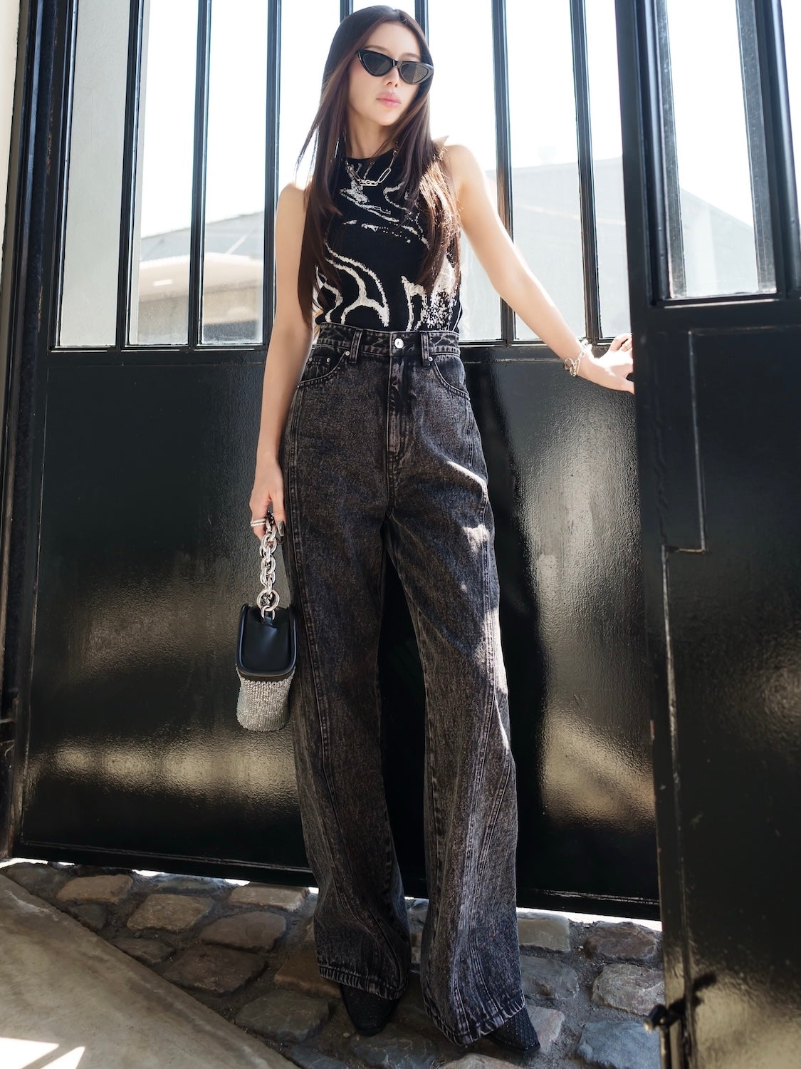 ダイアゴナル シーム ワイド DENIM