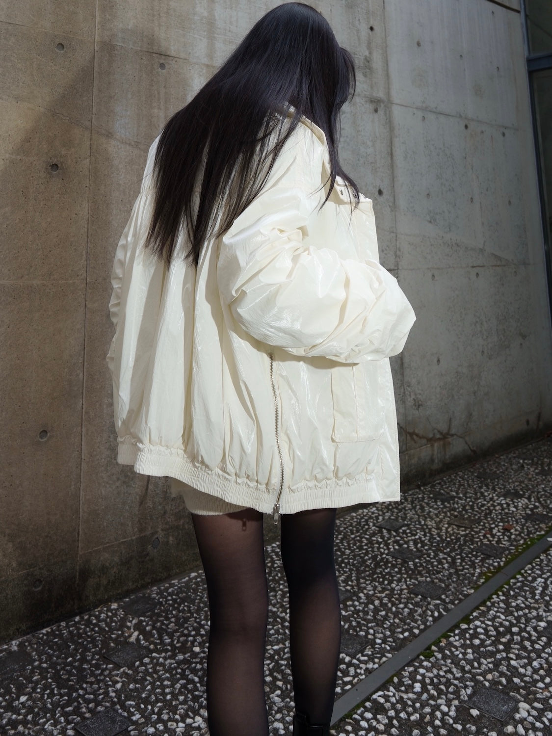 白鳥舎　別珍ジャケット グロッシー ライトパファー Jacket