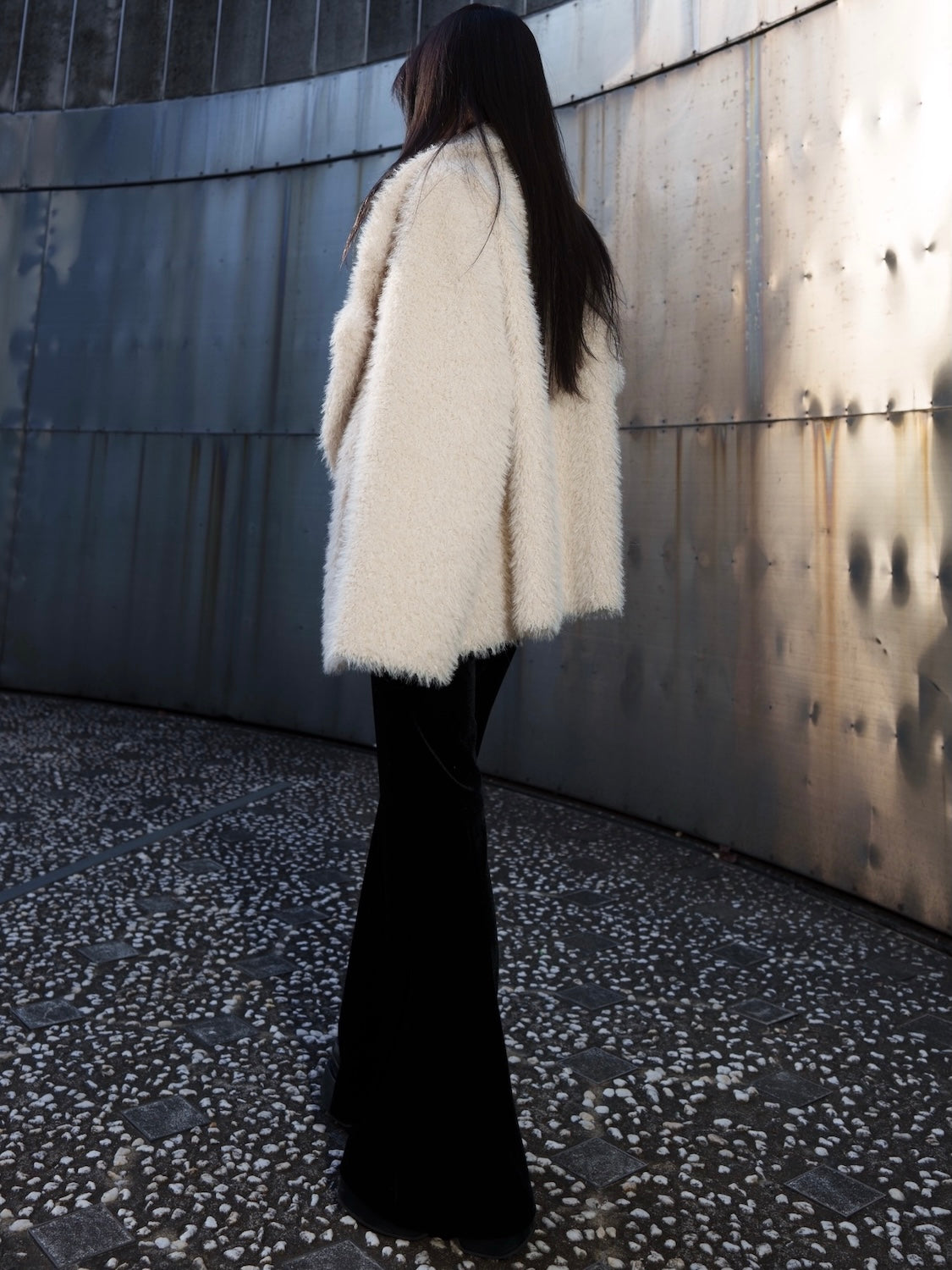 Suede ボンディング Fur コート