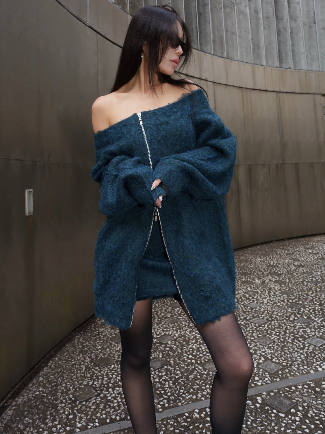 ショートパンツ レイヤード KNIT スカート