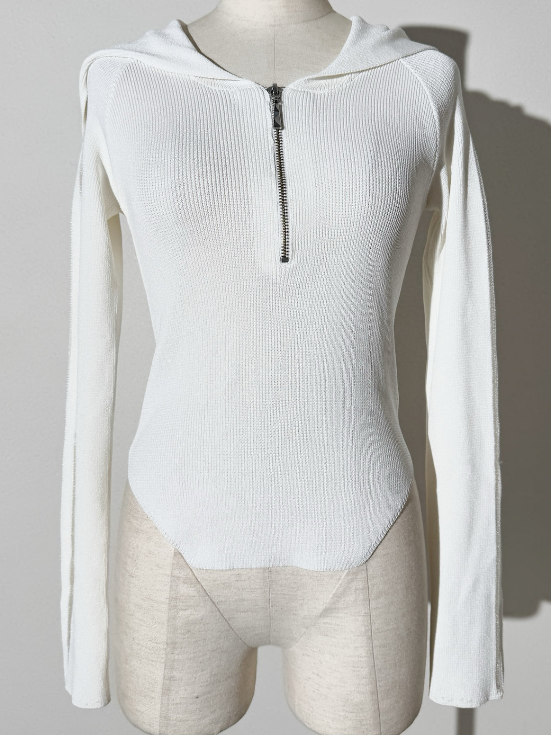 シアーライン Half ジップフーディー KNIT