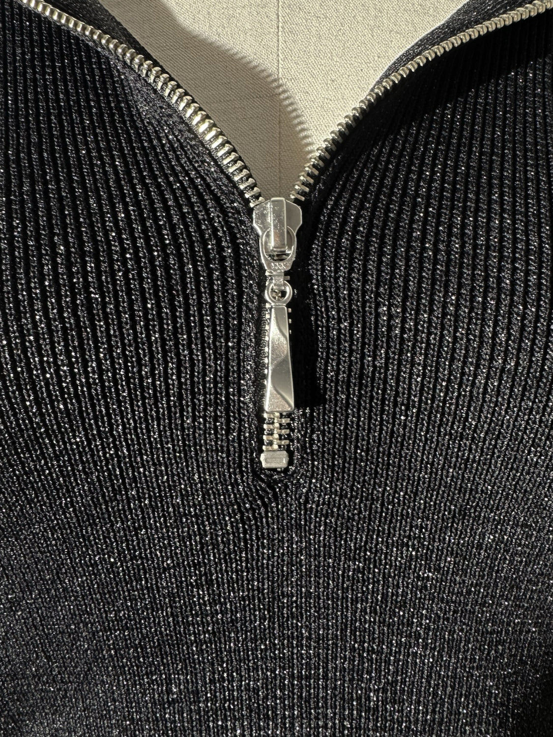 シアーライン Half ジップフーディー KNIT