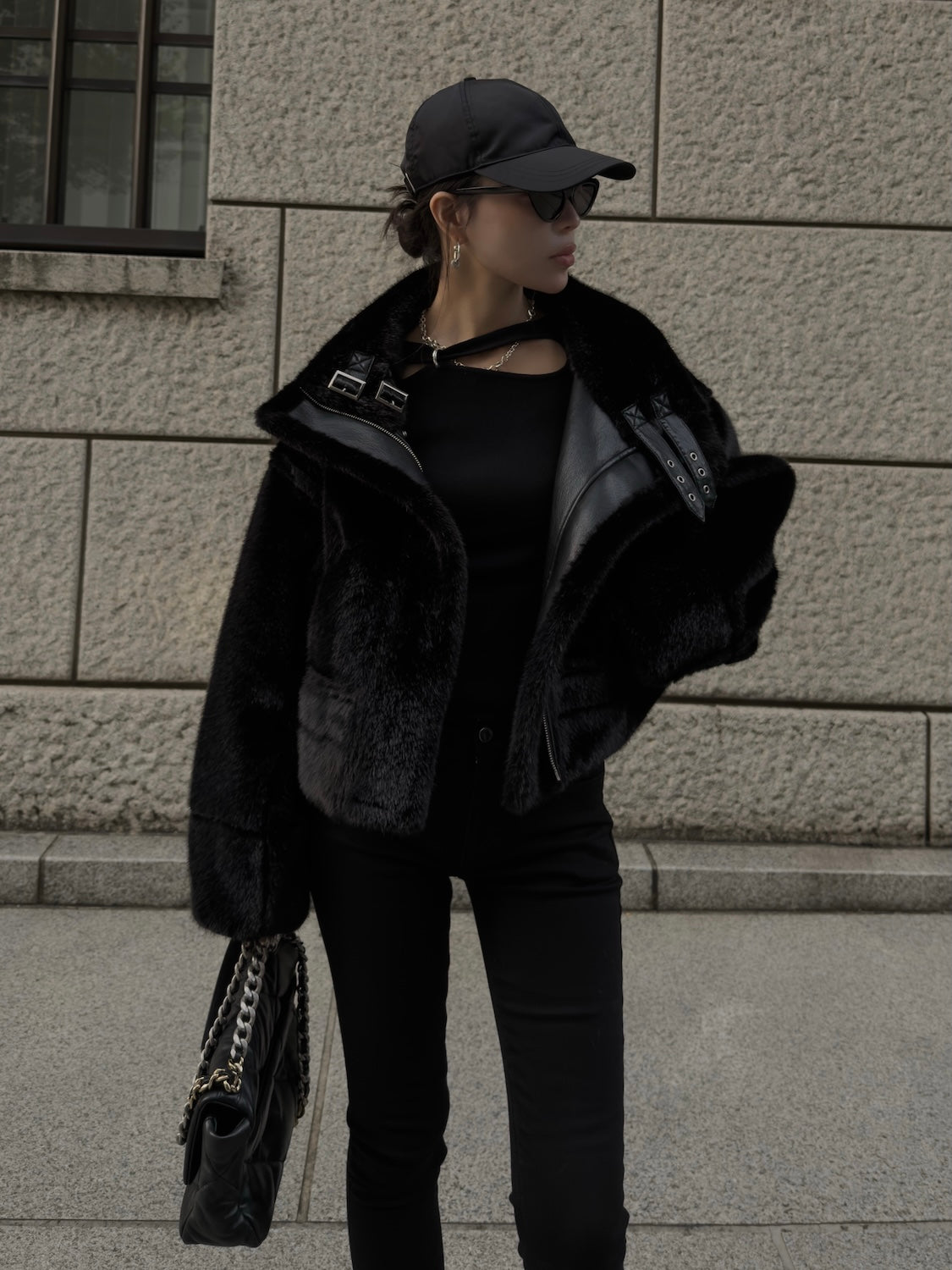 リバーシブル ボンディング Furジャケット