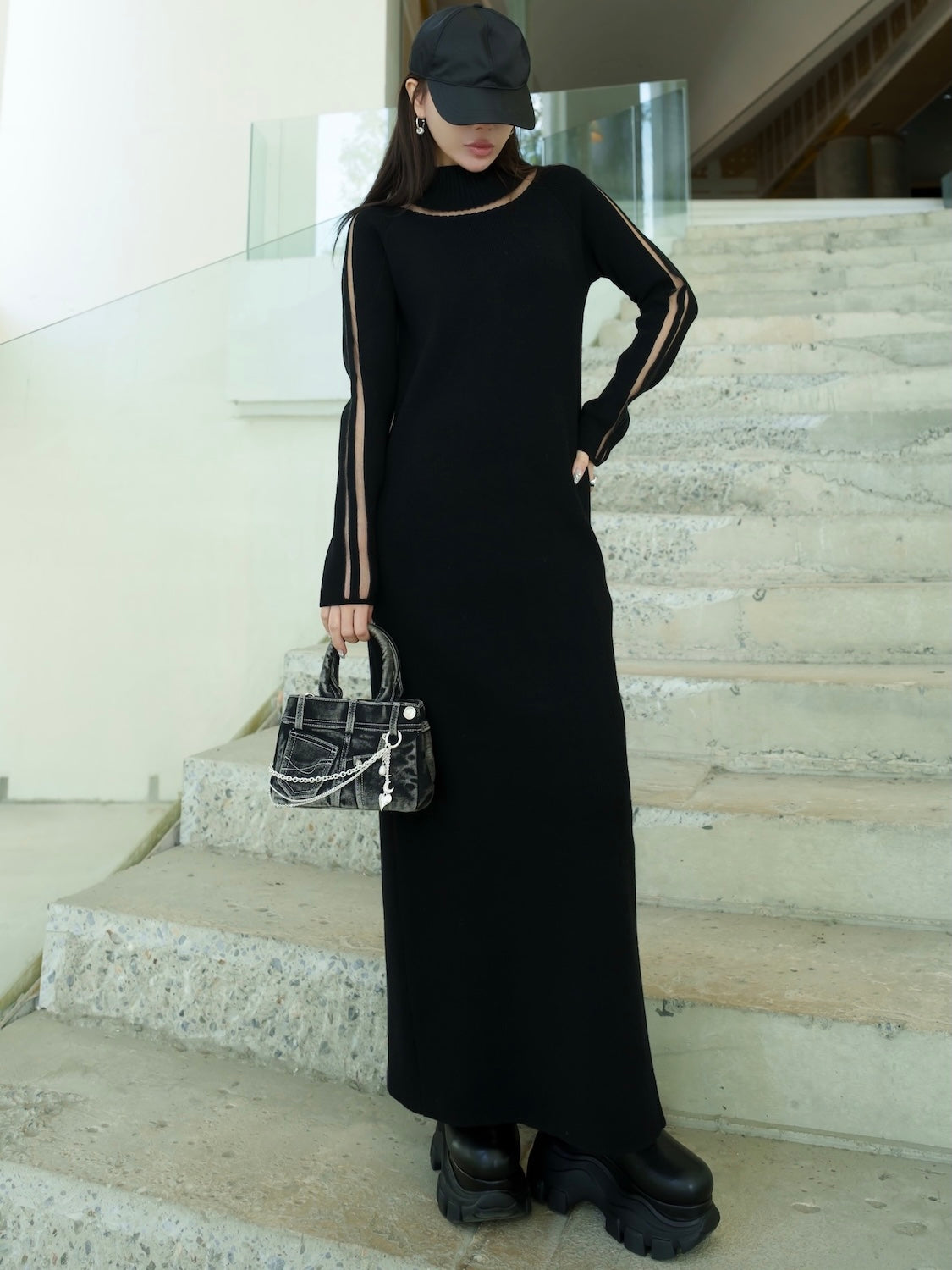 シアーライン KNIT ワンピース