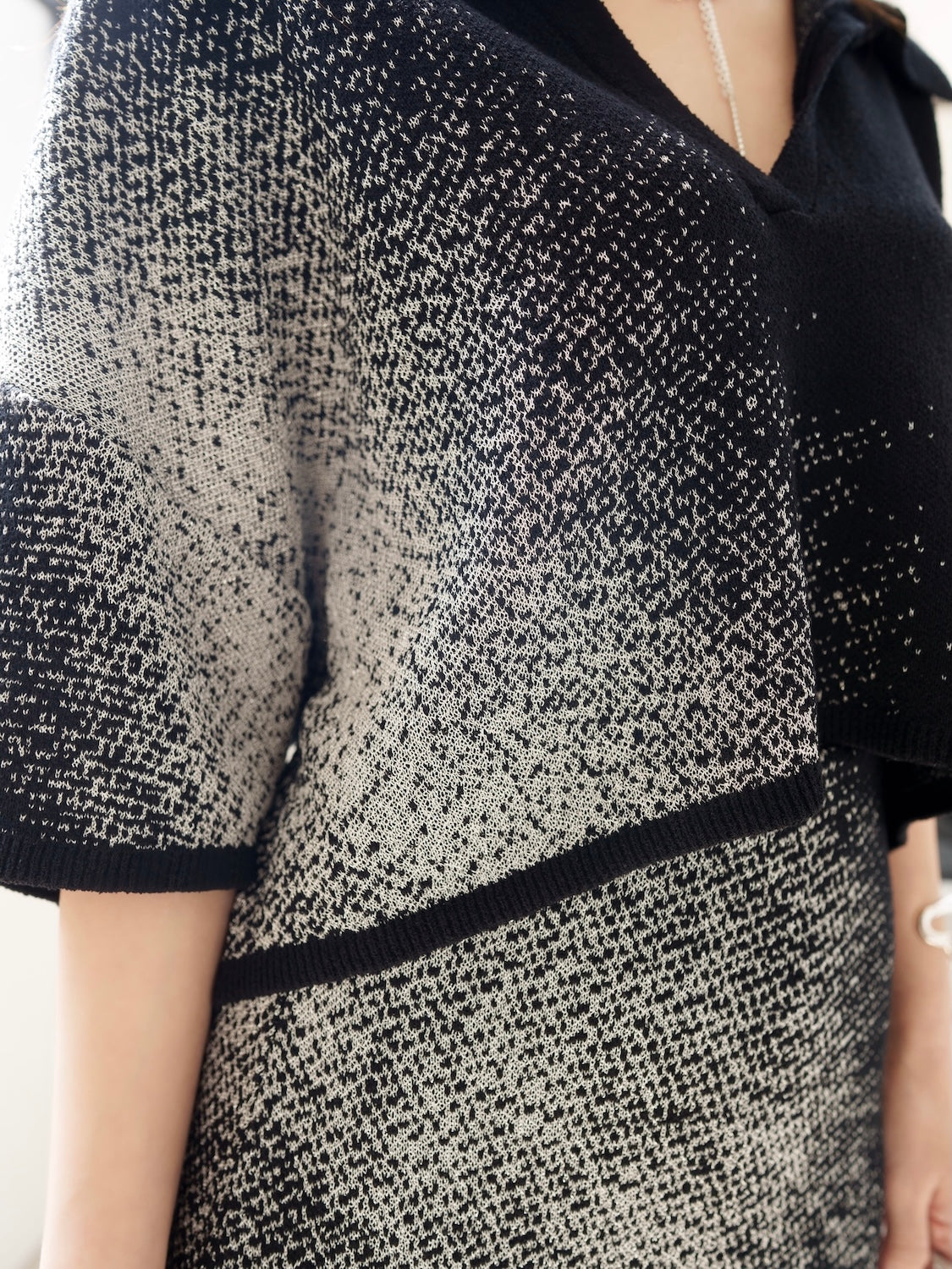 グラデーション ラメ KNIT スキッパー Set-up