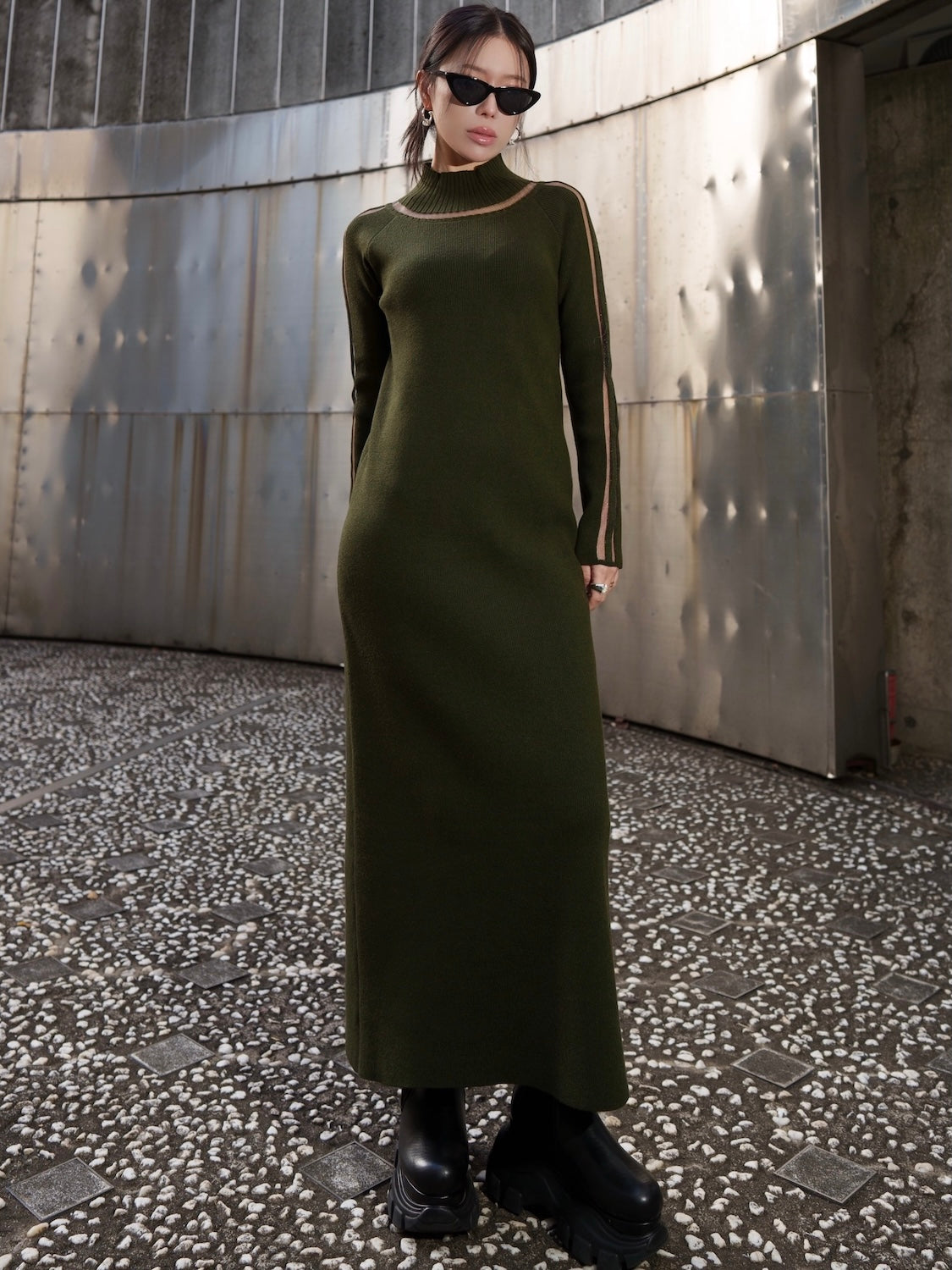 シアーライン KNIT ワンピース