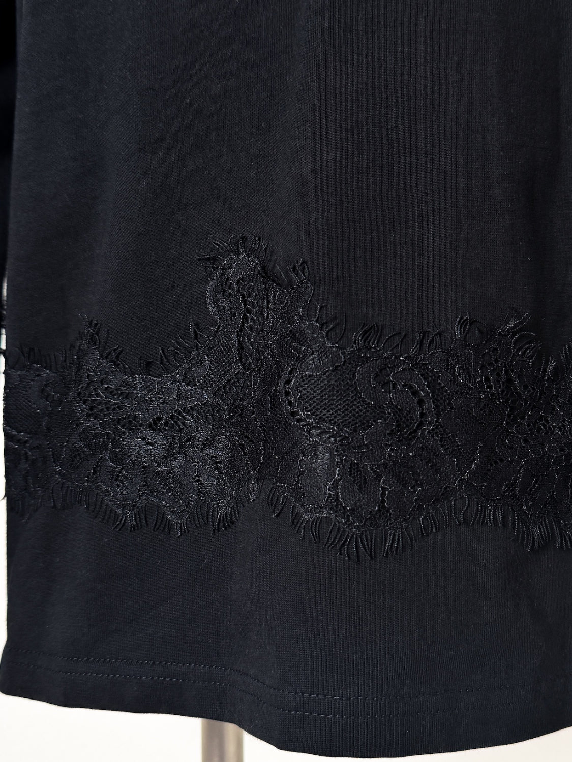 Washed レースビスチェ ロング Tシャツ