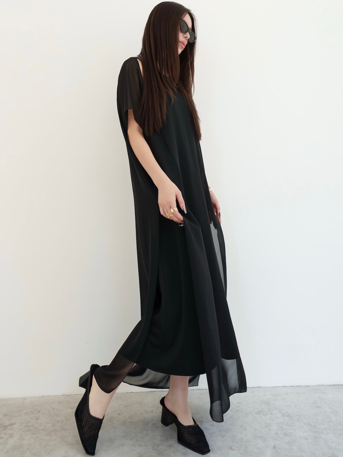 オフショルダー Sheer ワンピース