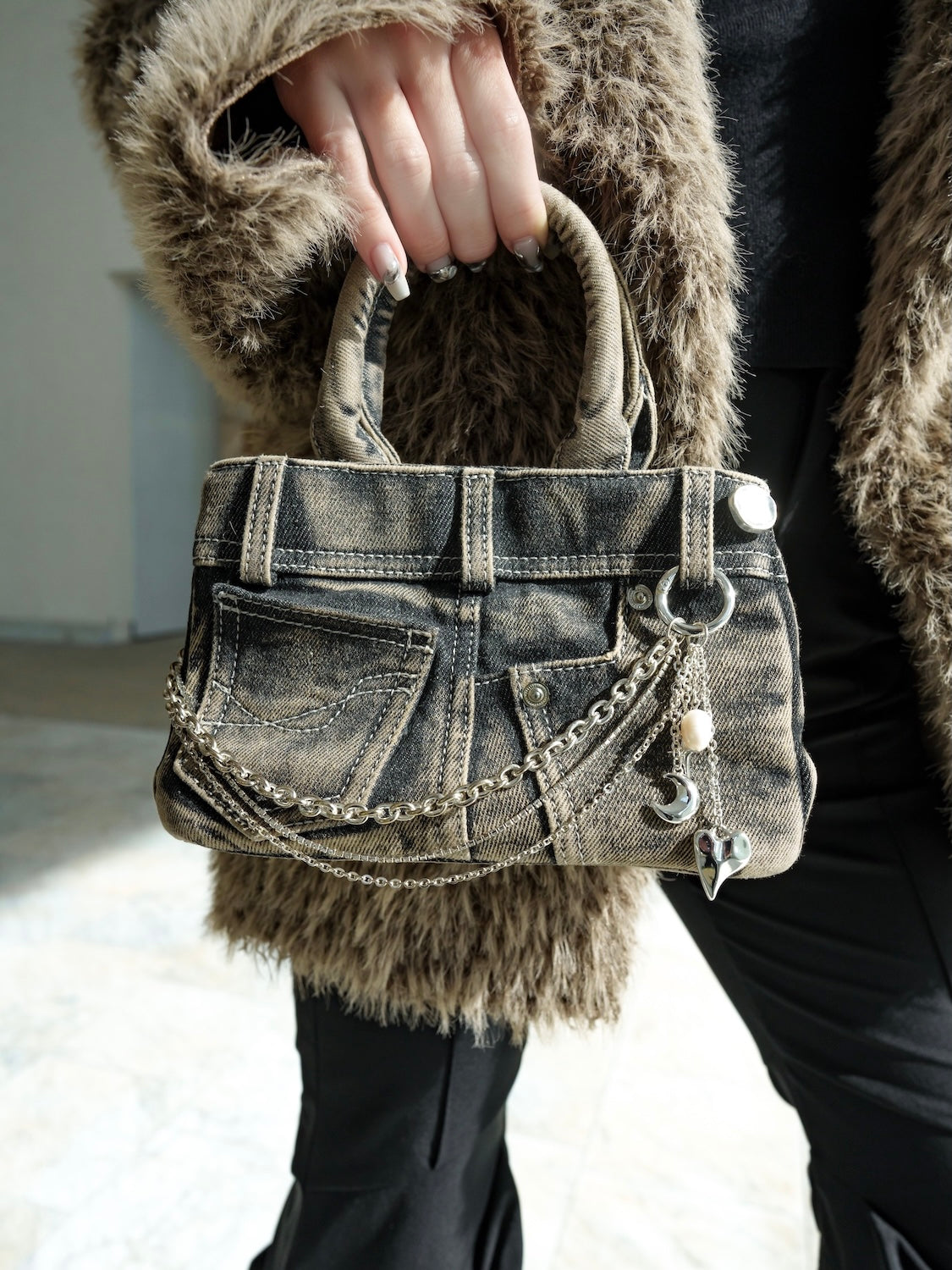 DENIM ミニ トートバッグ DENIM ミニ トートバッグ