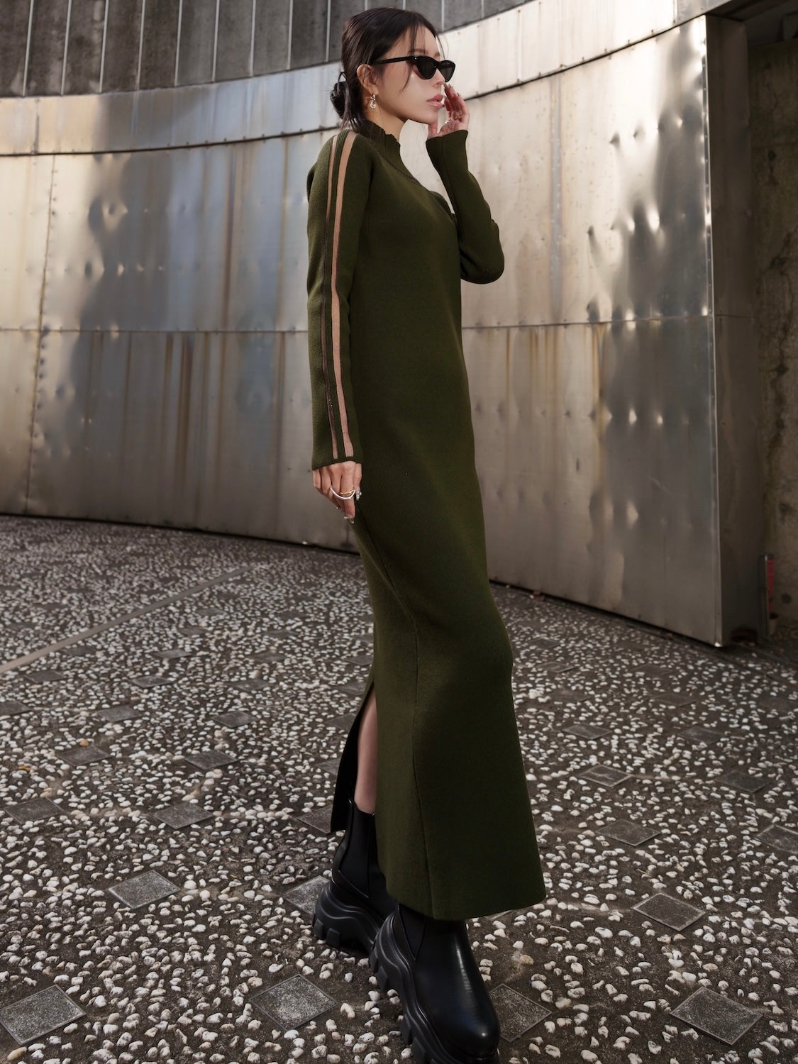 シアーライン KNIT ワンピース