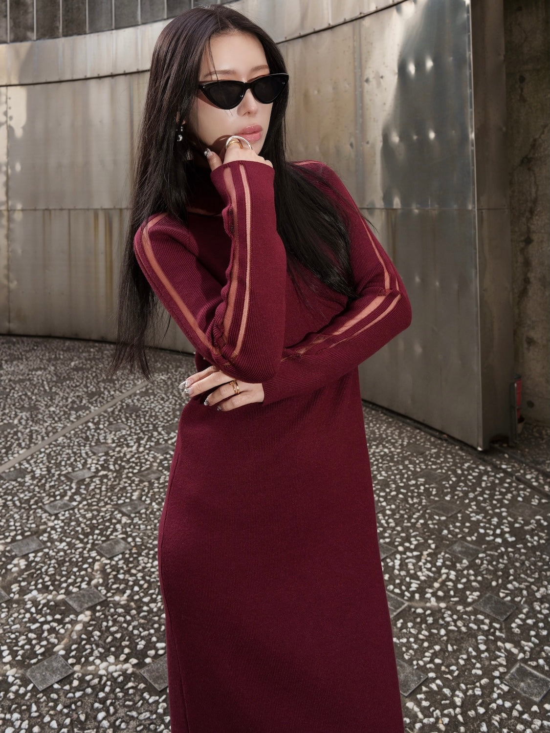 シアーライン KNIT ワンピース