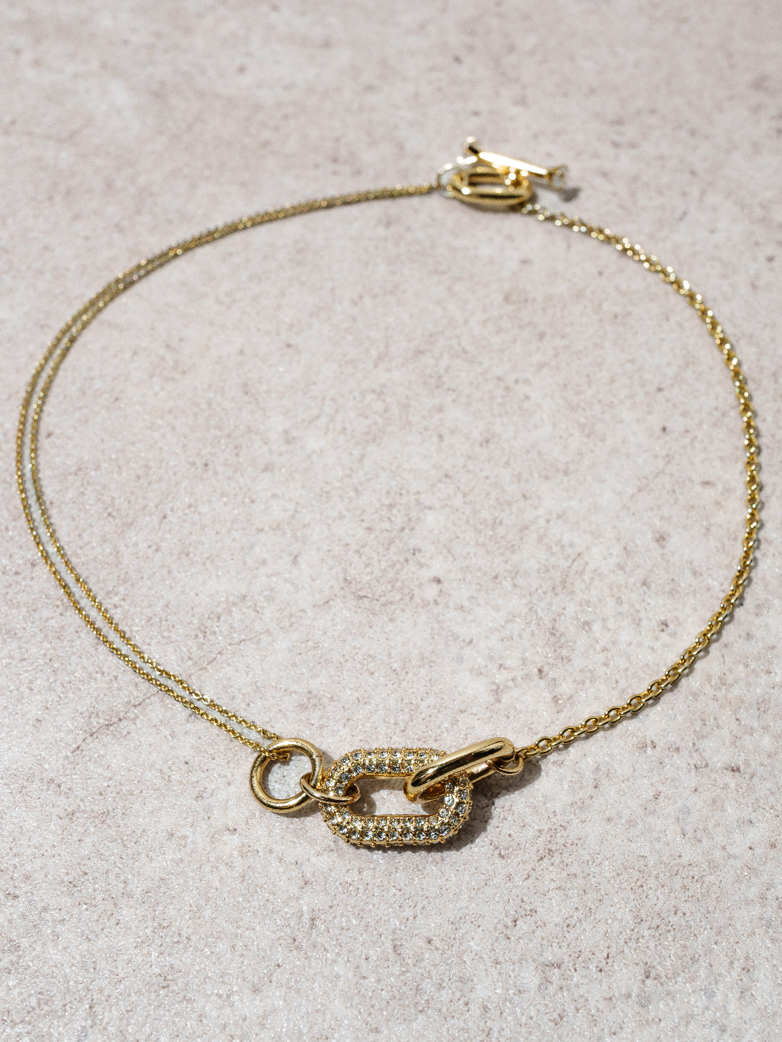 Oval Link レイヤード チェーンネックレス