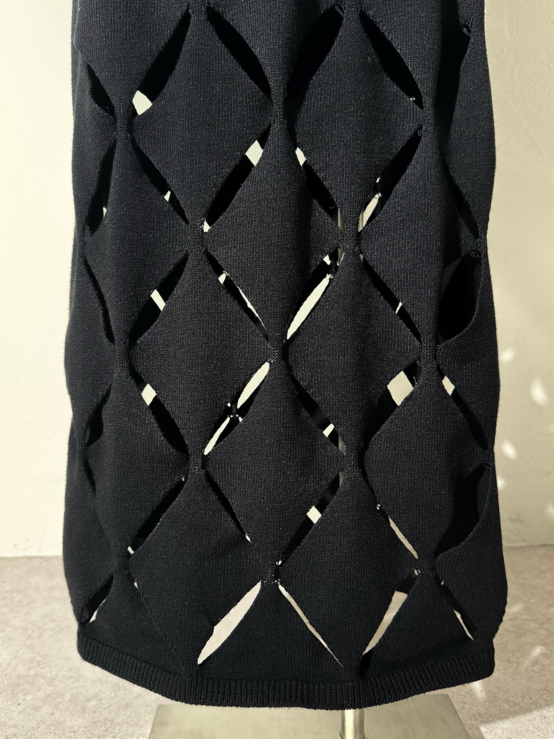 クロスカット デザイン KNIT ワンピース