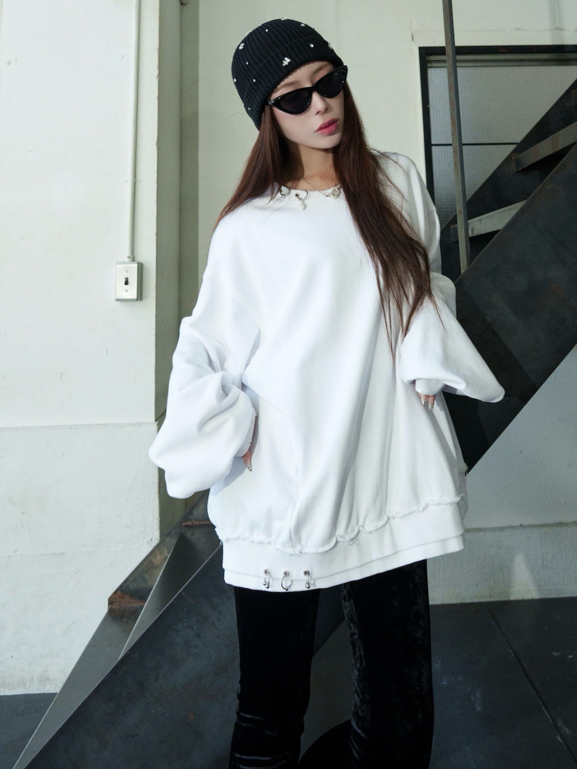 [UNISEX] Washed パヴェドロップ プルオーバー