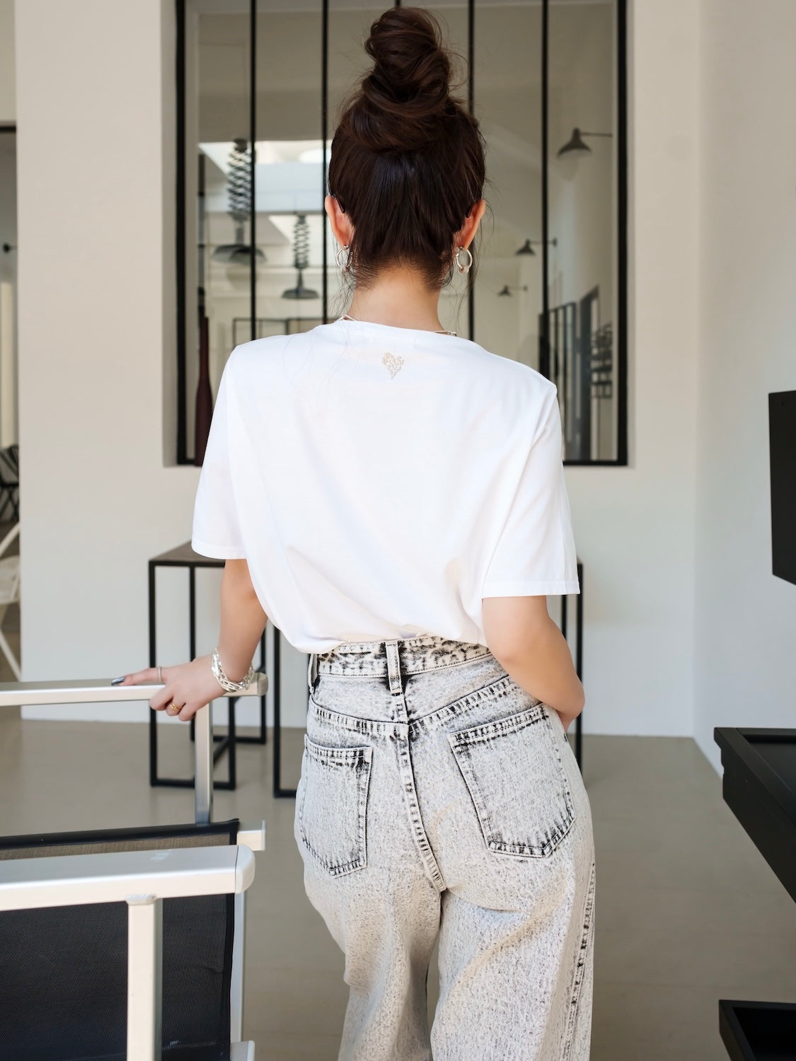 Embroidery ハート Tシャツ