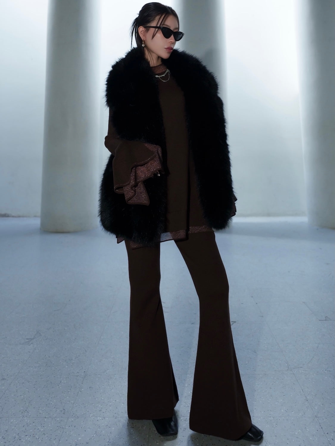 Sheer レイヤーカフス KNIT セットアップ